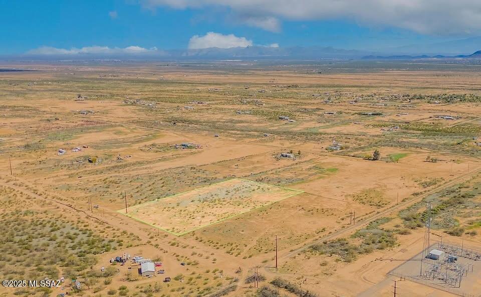Enjoy 5 acres of peaceful desert living with stunning mountain views.

This spacious property is perfect for manufactured homes, RVs, or off-grid living, giving you the freedom to create your dream homestead.

- Power available at the lot lines
-No HOA—no unnecessary restrictions
- Wide-open spaces with breathtaking sunrises and star-filled nights

Enjoy the tranquility of rural living while still being a short drive from Tucson and Phoenix via I-10. Whether you're looking for a full-time residence, a weekend escape, or an investment, this land offers endless possibilities.

Owner financing available!