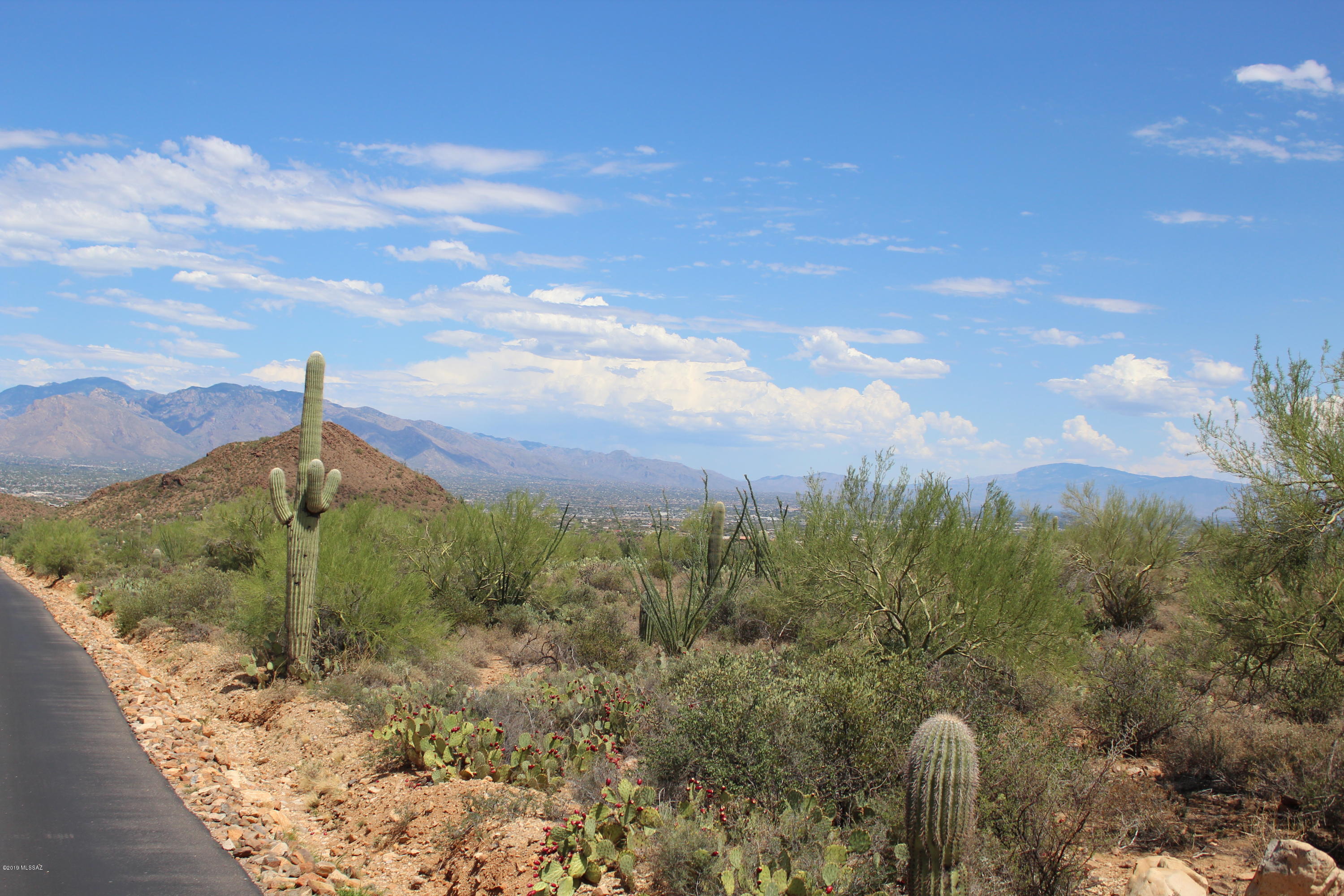 Beautiful 13.3 acre parcel in Pima county in a private gated neighborhood.  Lots of room for building a single home on a large lot or to divide the property to allow for multiple building sites. Great views of the Tucson lights but private and surrounded by desert and saguaro cactus!