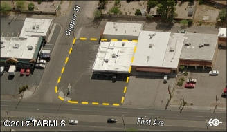 Prime location, ideal for office retail or automotive use. Rare C3 zoning. 100 feet frontage on 1st Ave just north of Grant. Has 1 bathroom, A/C heat pump, no partitions open large room. Has lit marquee sign. Owner will carry. Call agent for details.