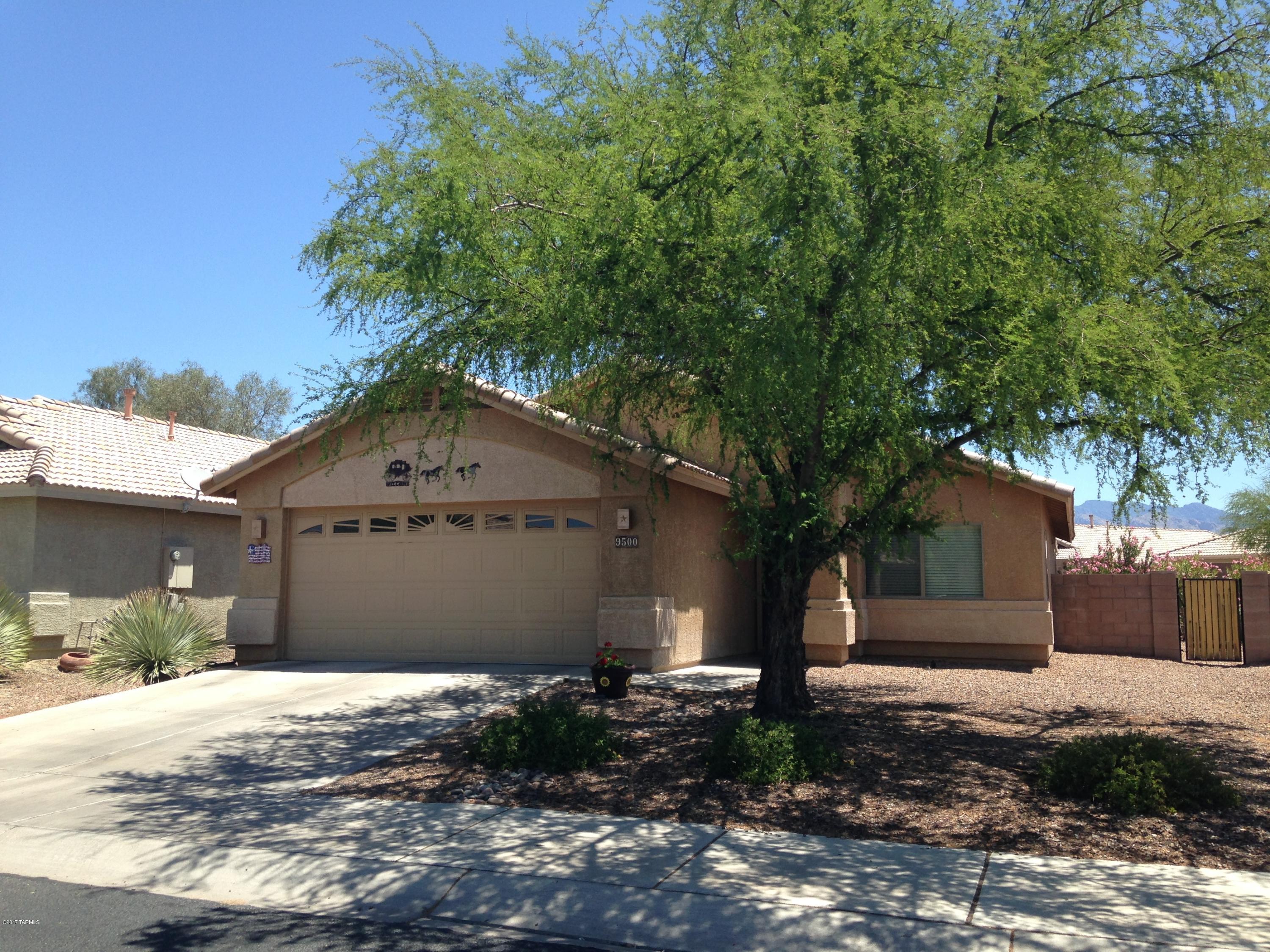 Very well maintained home with lots of extras and pool on corner lot. Upgraded carpet with lifetime warranty and Pergo floors. Vaulted ceilings, raised panel doors, ceiling fans, upgraded 36'' cabinets with roll out shelves and crown molding, water softener installed during construction, chair height toilets, high vanity in and huge walk-in closet in master bath, extra outlets, upgraded fixtures and more.  Yard features refreshing pool with waterfall, retaining wall, two access gates, double size patio with ceiling fan.  Finished garage with epoxy coated floor and lots of cabinet space. Pool heater not functional and will not be repaired by owner.