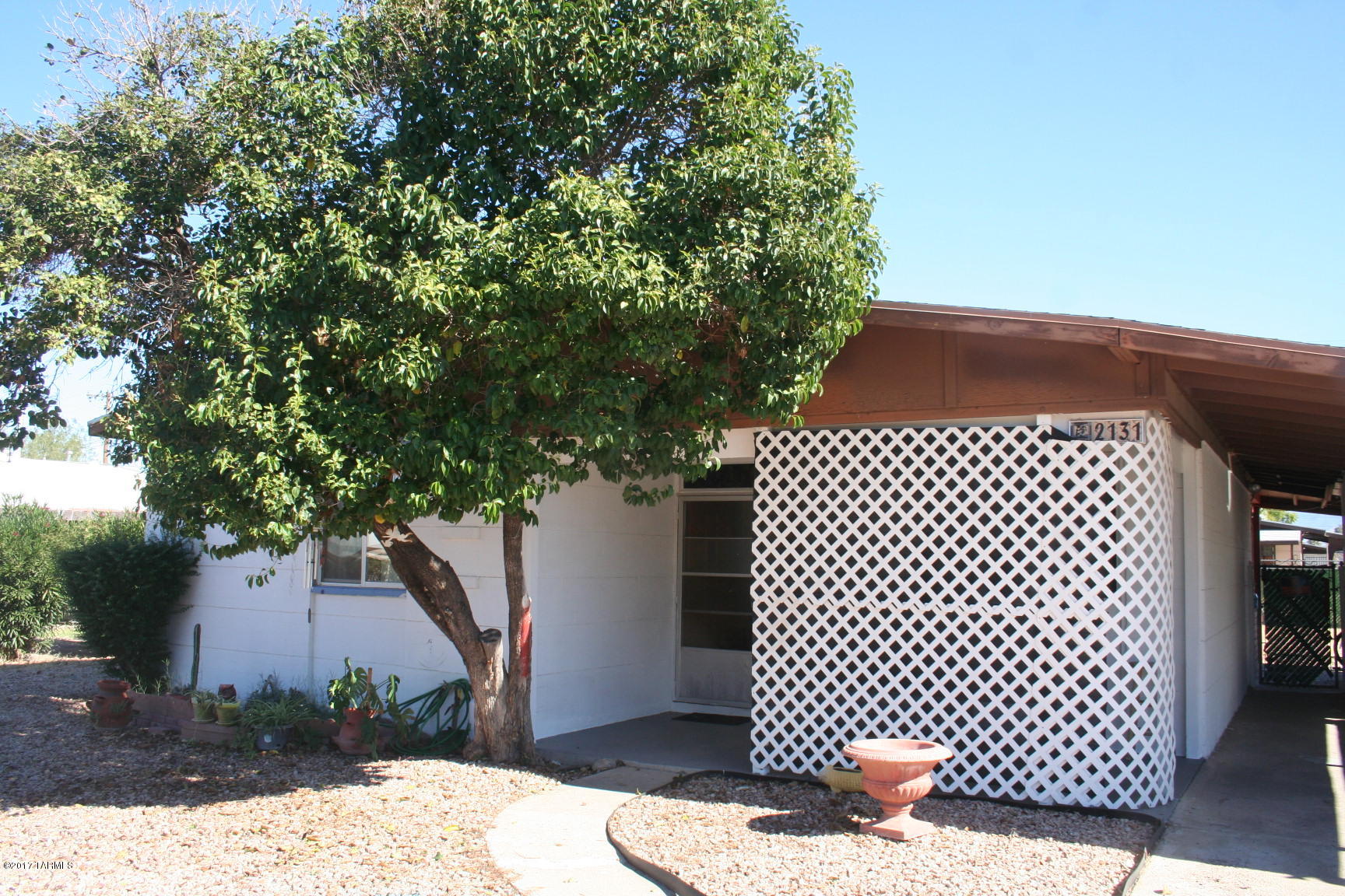 Seller will accept or counter offers between $95,000-$105,000. Previous buyer fell out of escrow 1 day before closing. THERE IS A CURRENT HOME INSPECTION, TERMITE REPORT AND APPRAISAL FROM THE SALE THAT FELL OUT. Great opportunity to make this solid built 3 bedroom, 1 bath home yours! This concrete block home has been updated with 18'' tile in the main living areas and oak cabinets in the kitchen. A new A/C unit was installed 5 years ago and the house has been well maintained. The large backyard is low maintenance and can easily fit a large pool. There is a powered workshop off of the carport and an additional free standing covered carport for a 2nd vehicle. Located close to Freedom Park that features a playground, baseball and soccer fields and basketball courts.