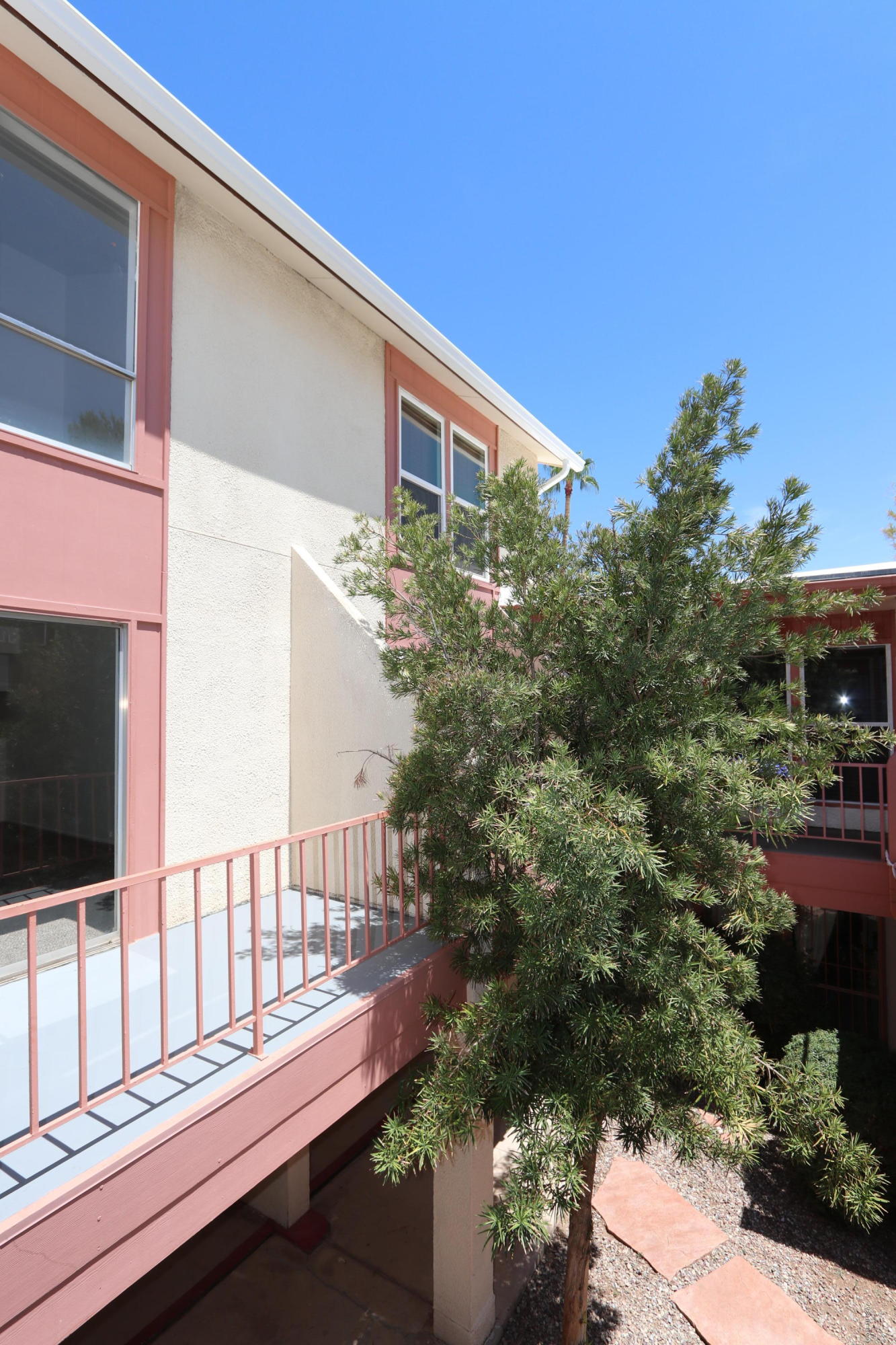 Adorable and affordable 2 story condo in Northeast Tucson! Beautiful grounds with sparkling community pool. Stainless steel appliances, plush carpet, refinished cabinets, fresh paint and modern plank flooring. A must see.