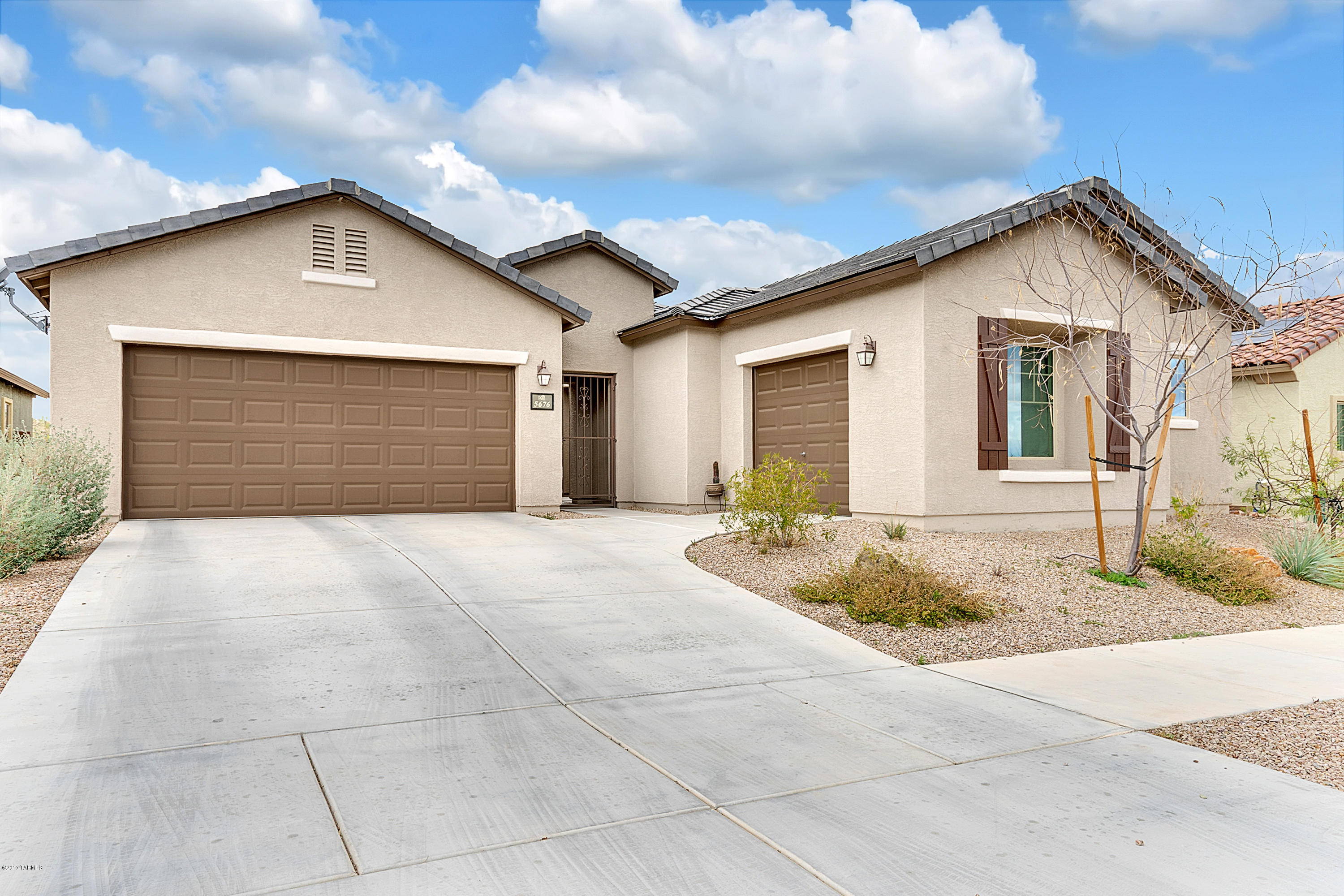 Beautiful 4-bedroom 2-bathroom single story home in Sierra Morado. Chef's kitchen is complete with granite counters, stainless steel appliances including a gas cooktop, and 42'' tall cabinets. The flooring is tile throughout the living areas with carpet in the bedrooms. Master closet truly does have room for everything. The views of the mountains are endless. Fenced backyard with a covered patio and a 3-car garage. The incredible community also offers walking paths, community pool, sport courts, and parks. To top it all off this home is in the very desirable Vai9l School District.