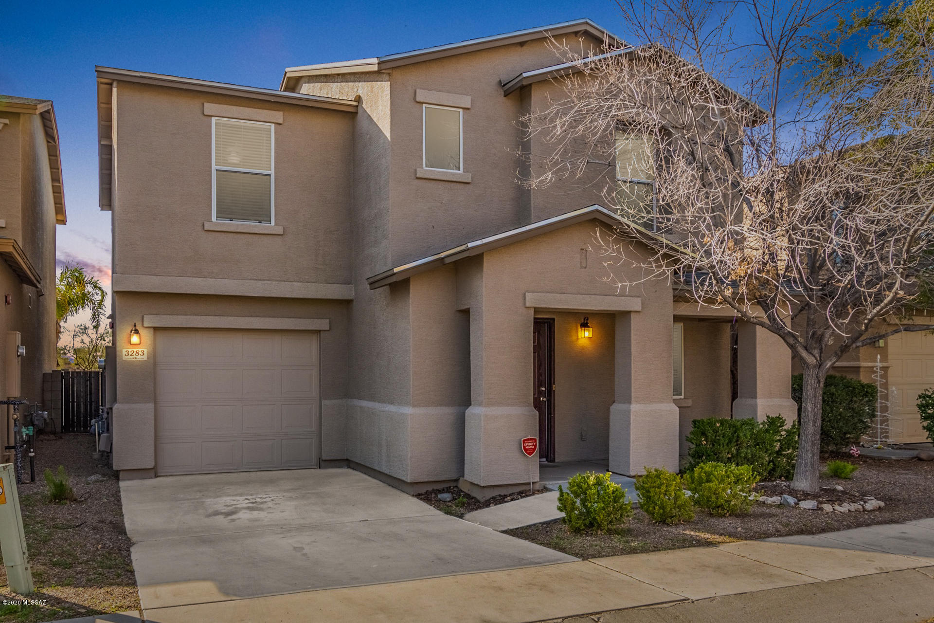 Pristine 3 bedroom situated in the Tierra Del Paraiso community! Step into an open concept living room with new carpet flooring and paint throughout, custom color tones, natural lighting, and a laundry room off the garage. Upstairs are three spacious bedrooms and a loft with many possible uses. The kitchen includes an island, stainless-steel and black appliances, breakfast bar and ample prep space. Enjoy your morning cup of coffee in the low maintenance yard.