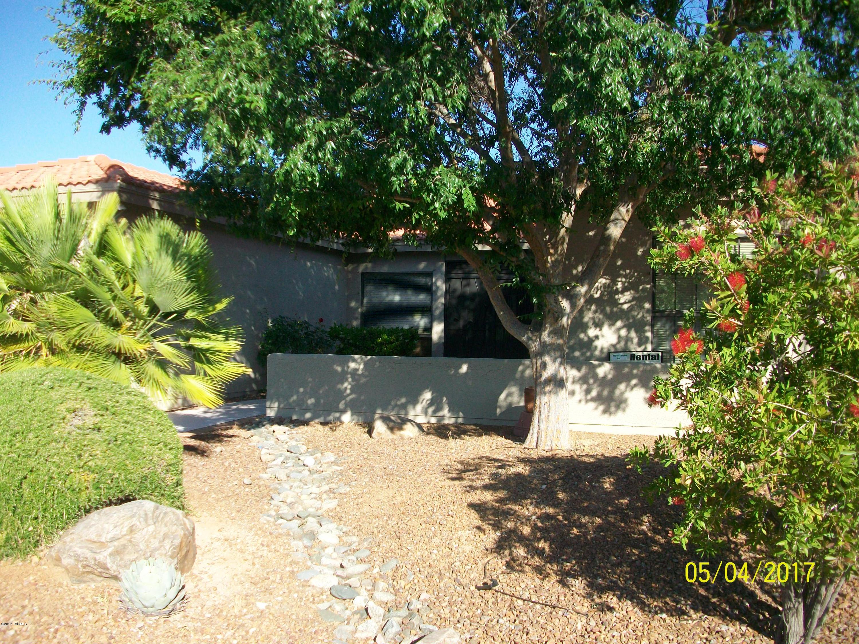 What a great home for the investor, winter visitor, or single person! The Shawnee is a nice floor plan with great use of space. This one is centrally located within walking distance to the clubhouse, golf course, swimming pools & other amenities. Pet friendly with a secure back yard & close to the golf course for those morning & evening walks. Can be purchased turnkey furnished. This has been a very successful rental with everything you would need to move right in. Kitchen has granite counter tops & stainless steel gas stove. Outside area is very peaceful with lovely oak tree, nice waterfall, & side ramada. Great room has a beehive fireplace perfect to take the chill of on those cooler evenings. Newer roof & hvac. Hot water recirculating. This home has a lot to offer – come take a look!