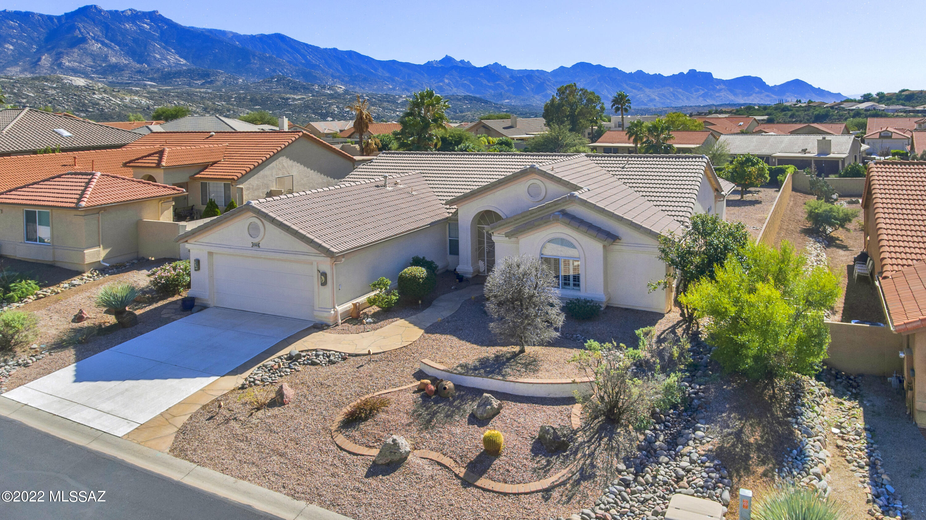 This unfurnished Topaz model features incredible mountain views from the backyard! Vacant and available to rent right now. The interior has two bedrooms plus a den/office with a murphy bed, a large living room and separate family room/dining area. Extended laundry room and two-car garage feature lots of storage and built-in cabinets. All appliances included, with washer/dryer. The large and private backyard features great mountain views along with mature citrus trees and a huge covered patio. There is so much to enjoy at this beautiful home. Owner pays HOA fees, landscaping, and pest control, while tenant pays all other utilities. Please contact property manager with any questions and to schedule a showing.