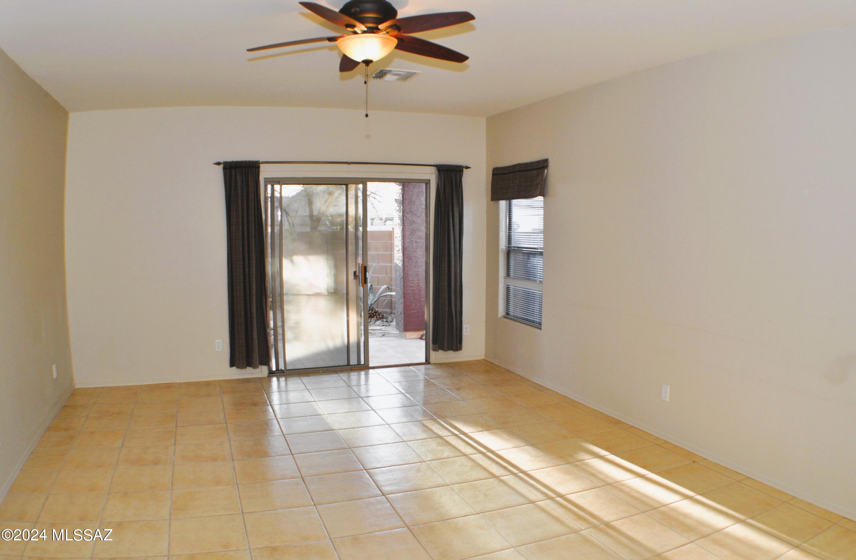 Most affordable home in popular Dove Mountain.  Located across from the tennis courts, park & dog park. 3 bedrooms, two baths.  Tiled everywhere except bedrooms. Enjoy cooking in refreshed functional & stylish kitchen w/ new granite counters w/ expanded counter/bar, sizzling gas 5 burner stove, pantry. Oversized dining area w/ view. Primary looks over the back yard, a garden tub/shower, walk in closet.  Bonus/craft room off back patio. Enjoy exploring the special shaped backyard to find the secret sunset spot.  Margaritas not included. Front yard is as enjoyable as most backyards. Yards are adorned w/ various desert scape plants. 2 car, extended garage for parking larger vehicles includes a wall of storage cabinets. Laundry room.  Tile roof. Dec 2020 HAVC. Estate sale. Good condition. Near Tangerine, Golf, I-10, Dining. Unusual lot shape gives adding interest and intrigue adding visual interest. Explore the backyard to find a hidden area perfect for watching breathtaking sunsets (Margaritas not included, but highly recommended). The home offers both convenience and an active lifestyle and is located just steps away from the tennis courts, park, and one of 2 dog parks.