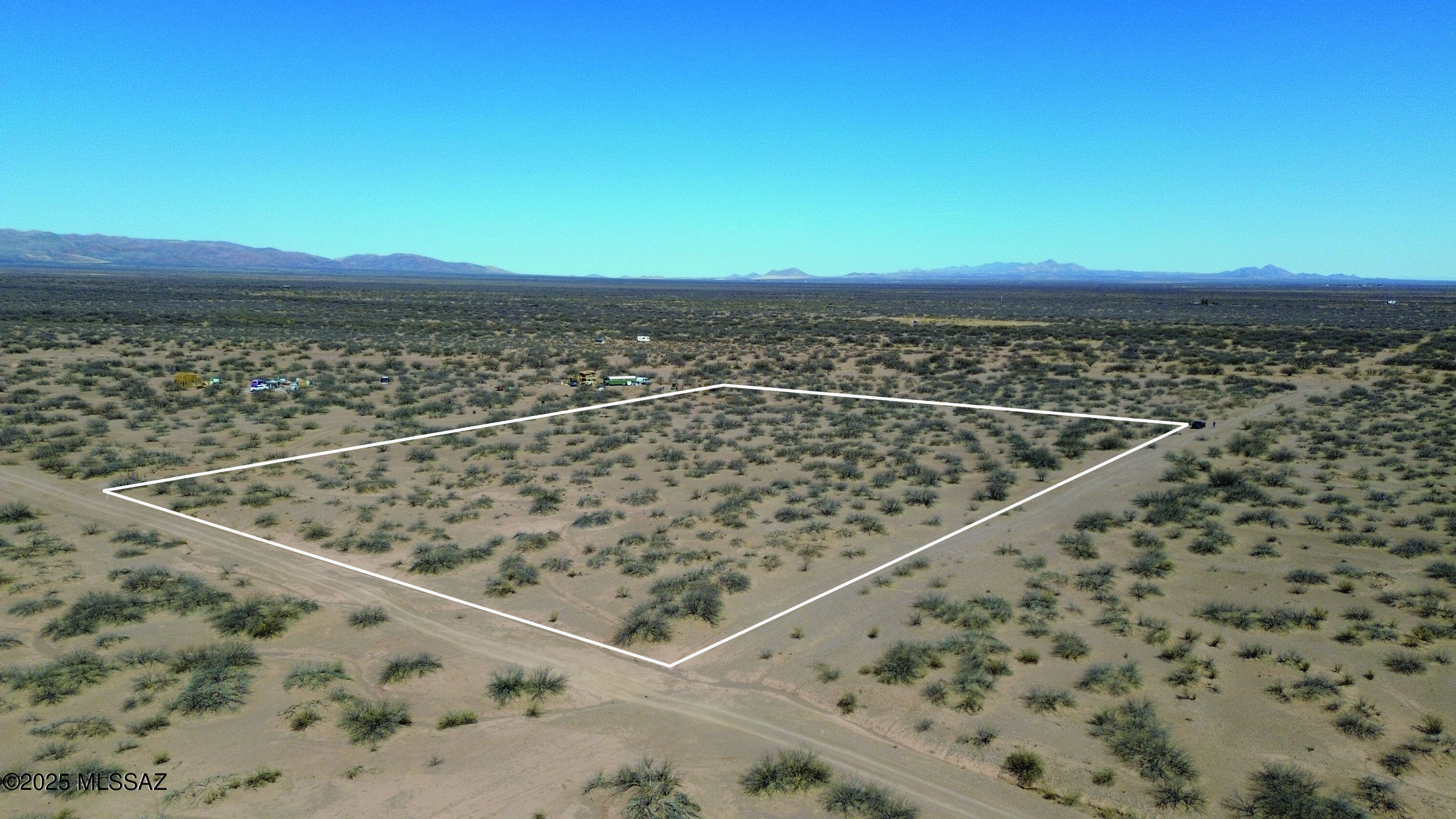 This is beautiful 4.09 acre Cochise County RU4 property. Perfect for starting your off-grid dream. Views of the mountains. A short drive from the paved road of Frontier and a short drive to Historic Bisbee, Tombstone and more. Have your place in the old west. Seller will finance with $2900 down plus closing costs and account setup fee with Pioneer Title Agency. For 3 years with monthly payments of $161.10 plus impounded property taxes and monthly processing fee.