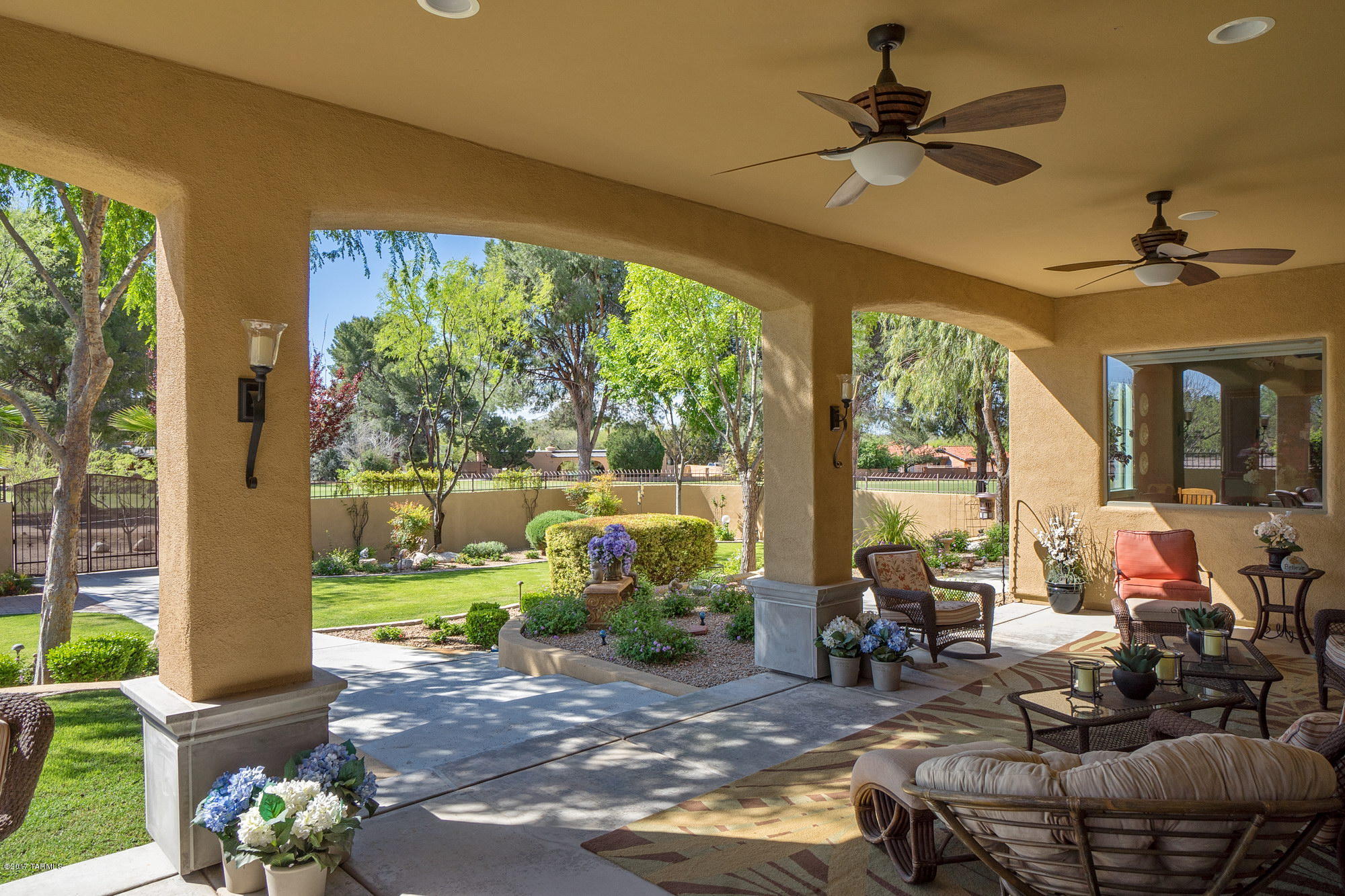 Set along the picturesque 10th fairway of desirable 49ers Country Club, this beautiful move-in ready home is located in the only PRIVATELY GATED area of the neighborhood! Built in 2008, this METICULOUSLY MAINTAINED 4bdrm/3ba home features a fantastic SPLIT-BEDROOM floor plan, fireplace & storage galore. Entertain in your LARGE KITCHEN with double islands, granite counter-tops & stainless steel appliances, or retreat to your Master Bath with a spa-like shower & separate SOAKING TUB. Preferred north-south orientation with an EXTRA-DEEP PORCH overlooking a LUSH backyard with golf course & mountain views. 3-car garage for all of your toys! Golf, recreation & dining are just a short walk away! Come see this amazing lifestyle in a friendly neighborhood with top-rated schools!