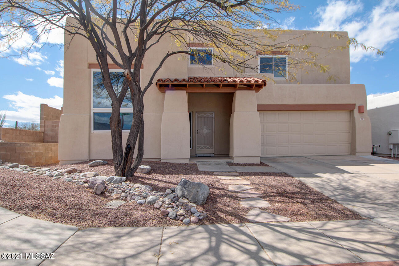 Beautiful Silverado Hills home with mountain views and private backyard.  This home features freshly painted exterior and new carpet throughout.  Spacious kitchen with plenty of cabinet space, pantry, island, and breakfast nook opens to cozy family room with wood-burning fireplace.  Downstairs features also include guest bedroom and full hallway bath, separate formal dining room and living room.  Upstairs master suite features 2 walk-in closets, separate tub, and shower with new surround.  Two additional bedrooms offer roomy walk-in closets.  2014 Air Cond unit with current 410A freon. Garden table & benches on back patio convey.