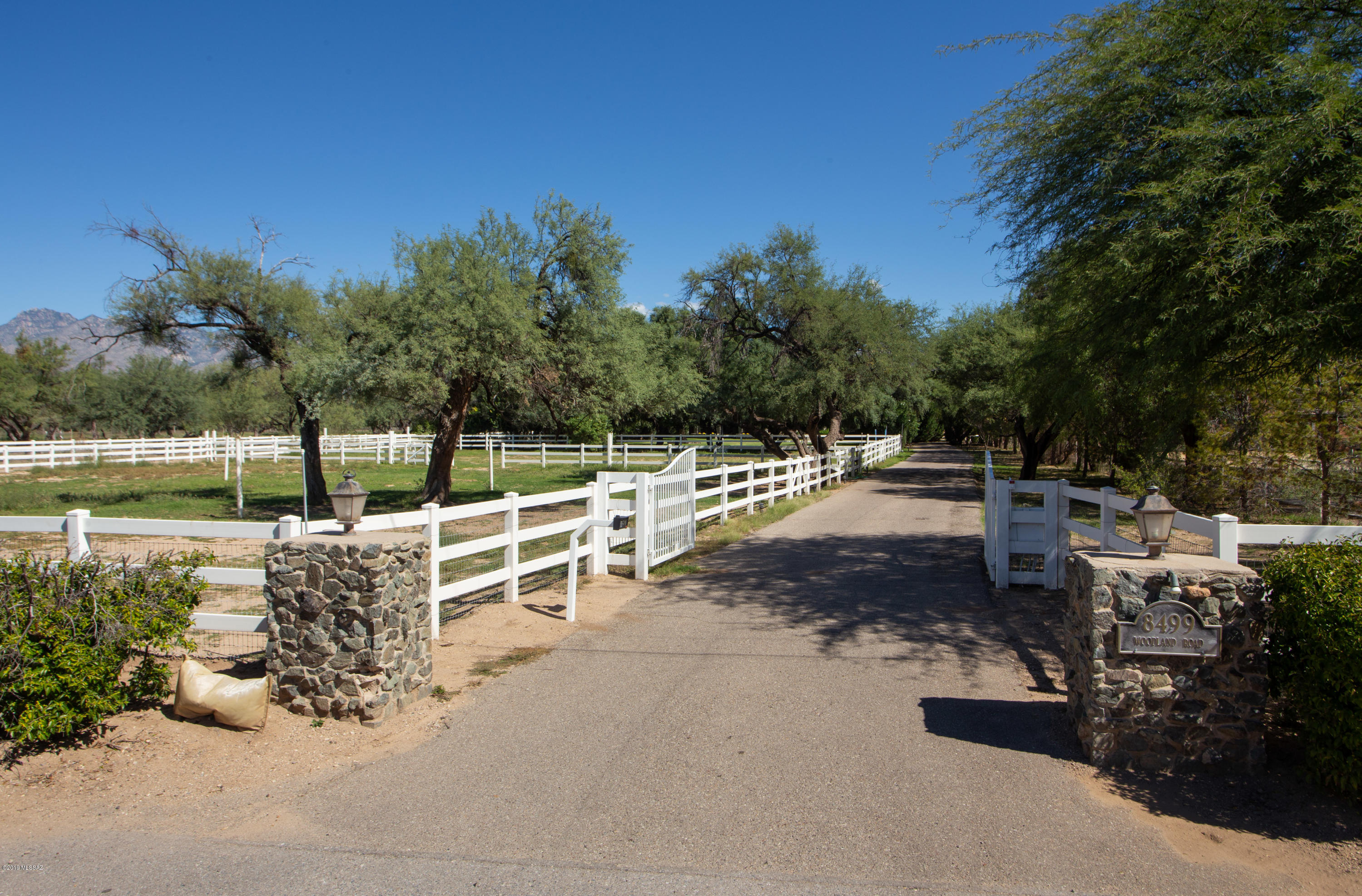 This equestrian's dream house sits on a fully fenced 3.3 acres with 3 separate living areas in the beautiful Tanque Verde Valley. Ranch style living with all the desired privacy while still close to schools, shopping, and dining. Enter into the magnificent great room which boasts 20ft tall ceilings and amazing stack stone fireplace. Follow the unique slate floors to all 3 bedrooms on the main floor all of which have their own private bathrooms. Entire second story consists of the master bedroom with an on suite bathroom leading to your 300 sqft dream closet! Large kitchen features an island, breakfast bar, granite counter tops, and views of the backyard. Recently updated guest house offers one bedroom that has been previously used as an in-law suite. Third living space is a 366 sqft studio