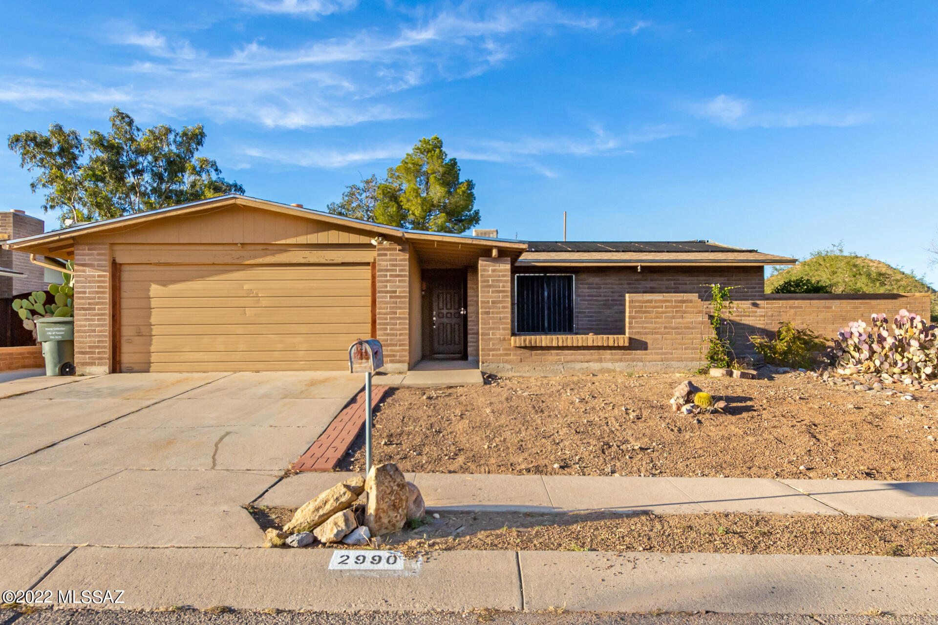 Looking for the perfect place to call home? This lovely 3-bedroom, 1.5 bath, corner lot property in Tucson Park West is the one! Come inside to find yourself in a welcoming living area showcasing tile flooring, neutral palette throughout, & a charming beehive fireplace. The immaculate kitchen boasts ample wood cabinetry, tile counters/backsplash, and built-in appliances; plenty of counter space for all your cooking needs! End your long and busy day in the primary bedroom featuring a private bathroom and a generous-sized closet. You'll love hosting fun gatherings in the fabulous backyard offering a refreshing blue pool and great potential for customizing! Don't let this home pass you by!

Property being sold in as-is condition, Seller will make no repairs.