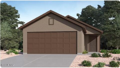 This new home features a convenient single-story layout that is host to an inviting open floorplan consisting of the kitchen and Great Room, with a patio offering outdoor access off the main living area. Two bedrooms are tucked away to the side of the home, including the luxurious owner's suite, complete with a spa-inspired bathroom and walk-in closet. A two-bay garage completes the home. Our homes come with the Frigidaire Stainless Steel Appliances, Rinnai Tankless Water Heaters, Post-Tension Foundation, Taexx built-in pest control system, Radiant barrier roof decking, 2'' Faux Wood Blinds and more!