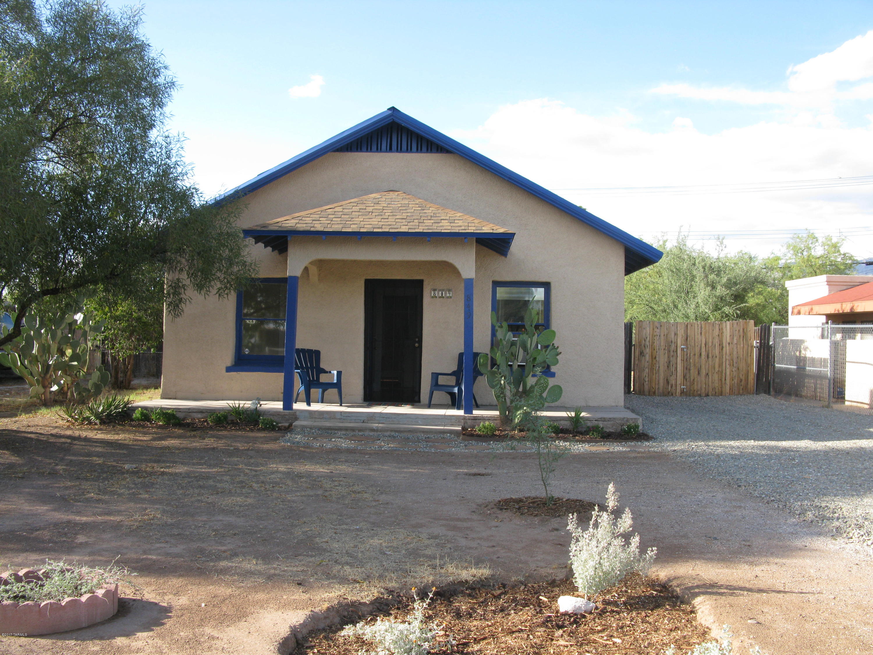 Here is your chance to own a Classic 1925 mud Adobe. Complete with wood floors in living areas and claw foot bathtub. Lots of light. Wood sash windows. Ceramic tile in Kitchen and utility room. Brand new Evap cooler. Metal roof is in great condition. Spacious front porch to hang out on. Large enclosed back yard with a workshop for the tinkerer in the family. Lot is R2-possible additional unit? Buyer to verify.