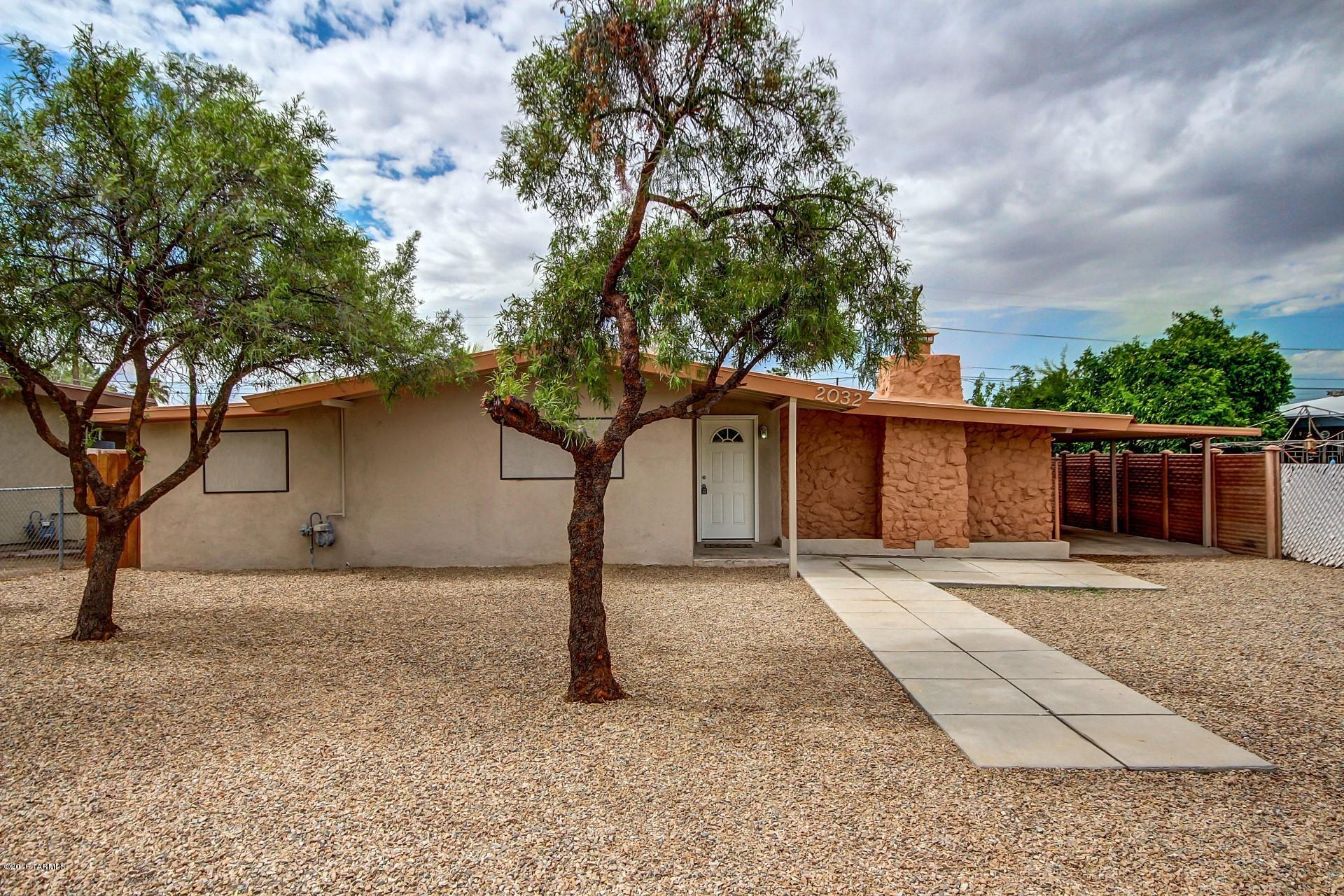 Range pricing seller will counter or accept offers between $109,000 and $117,500. Beautifully remodeled from the inside OUT! This 3 bedroom and 1 bath home has all new EVERYTHING, you won't find a nicer home for this PRICE! ALL new dual pane windows and custom screens, 20 inch tile throughout, ceiling fans throughout,custom paint, stainless steel appliances, new ac/heat pump, hot water heater, counters and cabinetry. Beautiful stone fireplace for those cozy cold nights.Large french doors that take you to your back patio. Large mature trees in front and back yard.Storage shed in backyard. WON'T LAST!! COME SEE!!!
