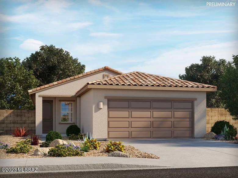 Brand new, energy-efficient home available by Jan 2024! This 3 bedroom, 2 bath single-story home has a front den that can be used for a home office to work from home. Espresso cabinets with shaded grey granite countertops, blended stone tile flooring with multi-tone carpet in our Elemental package. Visit Sonora at Entrada del Pueblo and explore new homes in Sahuarita, Arizona. This community features five floorplans and offers extensive amenities including a splash pad, pools, walking and biking trails, and a safari park with convenient access to I-19 and major employment centers. We also build each home with innovative, energy-efficient features that cut down on utility bills so you can afford to do more living.*  Each of our homes is built with innovative, energy-efficient features.