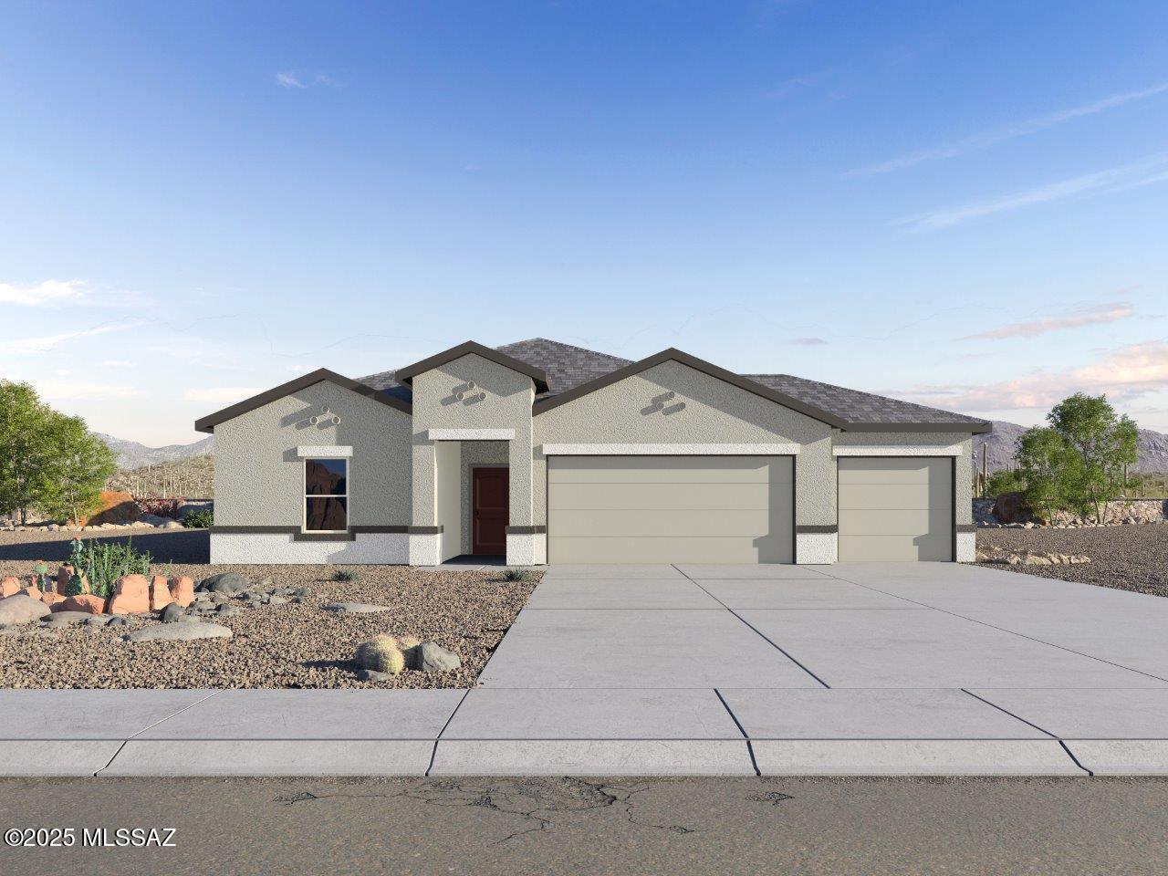 The Kingston plan is a perfect blend of comfort, modern living, and energy efficiency and sits on a very large corner lot with no rear neighbor. This thoughtfully crafted one-story home spans 2,068 square feet and offers four bedrooms, two bathrooms and a three-car garage, ideal for families of all sizes. The open-concept design features a spacious great room that effortlessly connects with the kitchen and dining area, creating an inviting central hub for everyday living and entertaining. The kitchen is equipped with contemporary appliances and a pantry, offering ample storage and convenience for meal preparation.  The primary bedroom, located at the rear of the home, provides a peaceful retreat with a private ensuite bathroom and a generous walk-in closet.