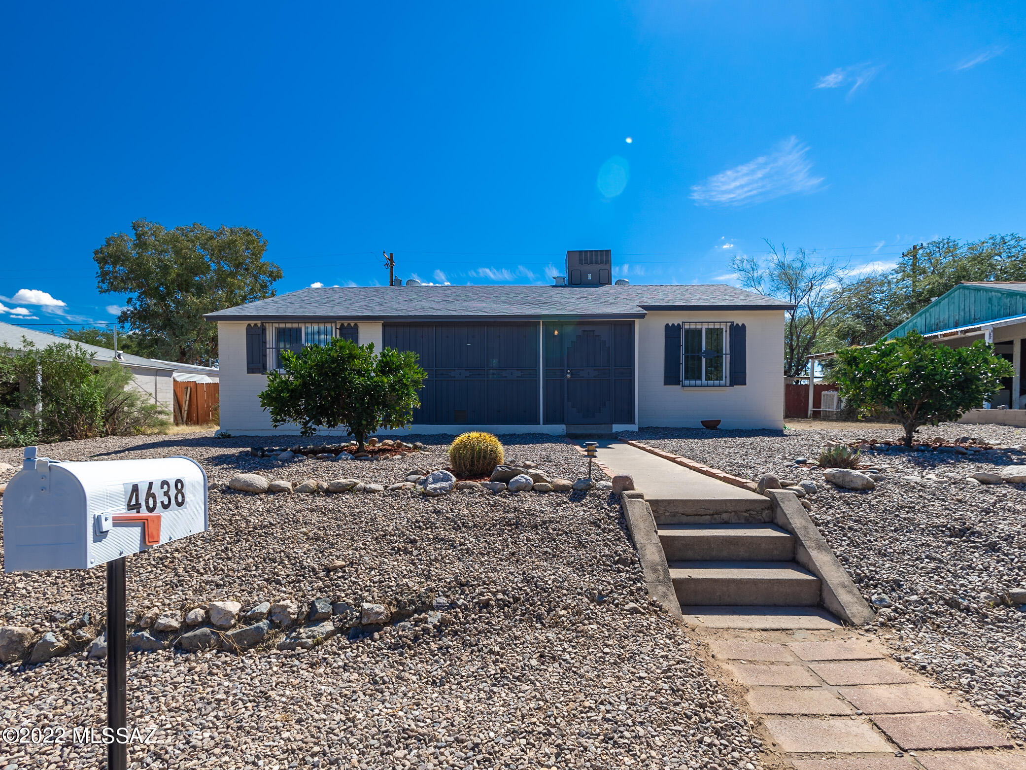 Beautiful 3 Bedroom, 1 Bath home located in Central Tucson at Swan and 6th. This home has gone through a complete renovation and remodel, including new electrical wiring, plumbing, and roof. All new white 36'' Shaker style kitchen cabinets, quartz countertops, and GE Stainless Steel appliances. Waterproof laminate flooring and new carpet throughout. The home sits on a large lot with landscaped rock in the front and back which includes citrus trees. Near Rincon (University High).