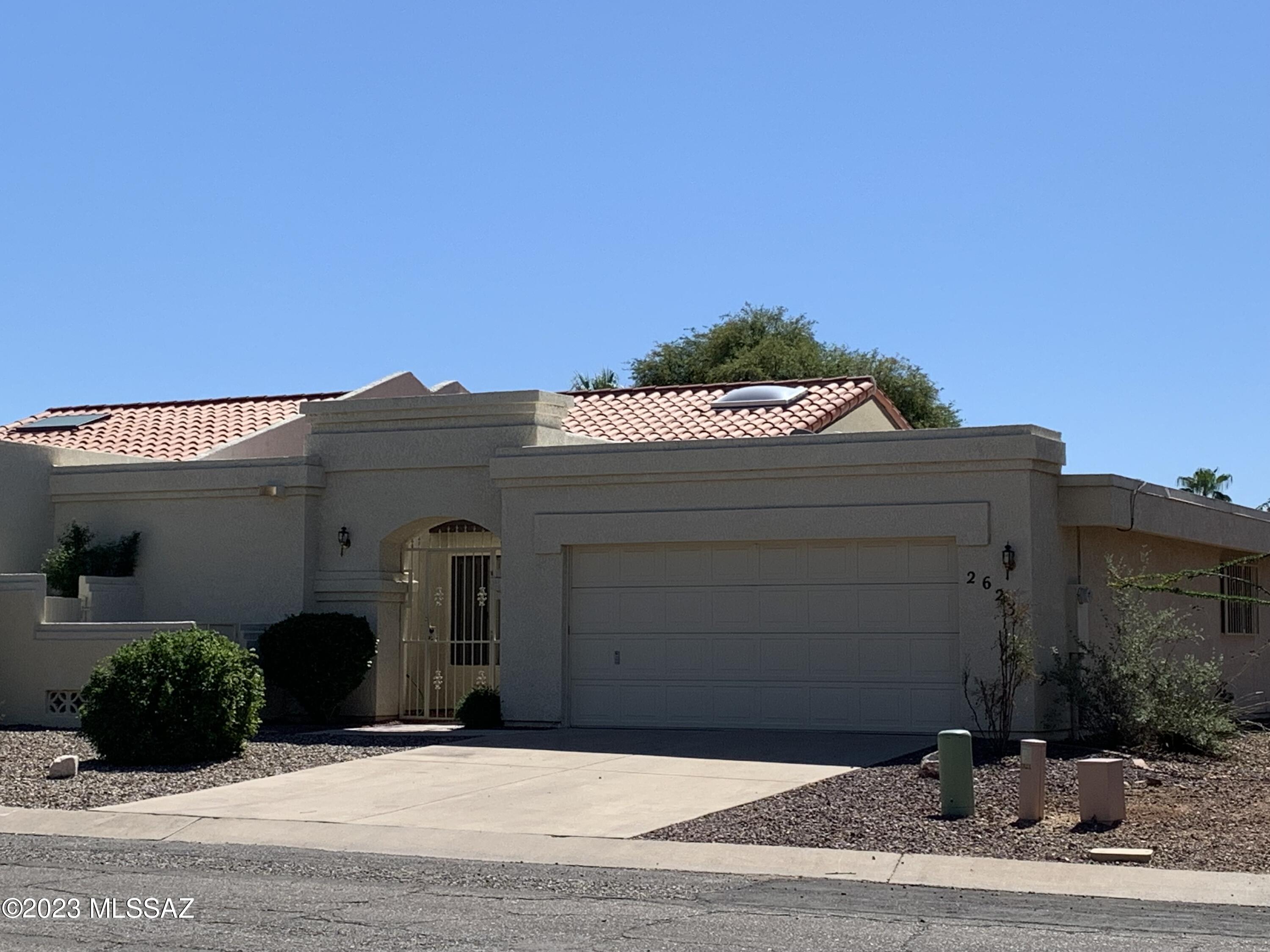 Very desirable Golden Heritage Village Community. Enter this spacious home through the gated courtyard into a spacious living room/ dining room area with soaring vaulted ceilings, The spacious master bedroom is off the living room with a double door entrée. Enjoy the garden spa tub in the master bath with a separate walk in shower. The kitchen has plenty of counter space and a breakfast nook for morning coffee. Family room is off the kitchen with a gas fireplace. The peaceful back yard features a full length covered patio and backs up to a lush walking path. Home needs a little work but is priced accordingly. Hurry won't last long!