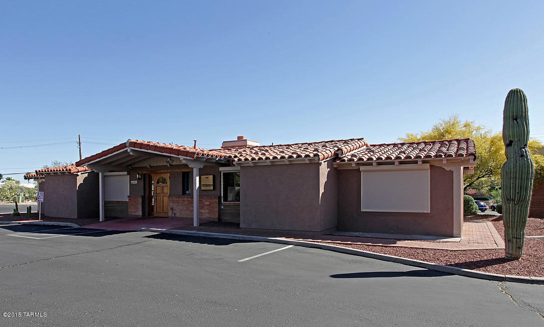 Oracle Rd Address Freestanding charming adobe constructed Office building with 2 suites that are separately metered for electricity.  Can be either a user opportunity or investor; owner can stay and pay rent for his suite.  Many Southwest decorator touches including rough sawn doors and exposed beams, scored concrete flooring.  Dual pane windows with roller shutters and signage with lighting.  This is a very nice office considering it's age.