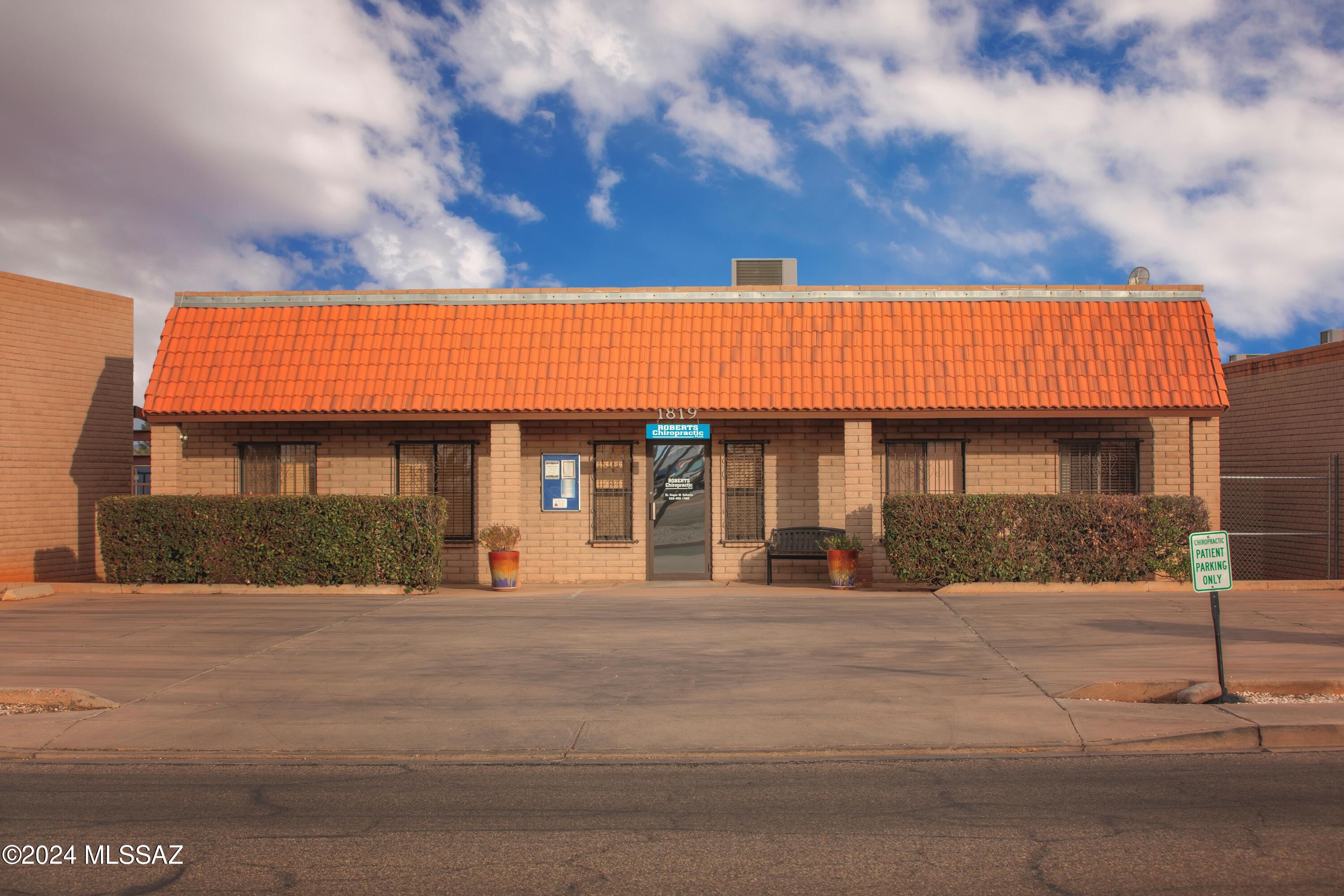 This 1799 sq ft medical building is centrally located in the coveted Paseo San Luis commercial district. This property was beautifully remodeled in 2017 and incorporates a reception area, four exam rooms, computer room, break room, private and public restroom, and offices. It is perfectly equipped for a chiropractic or dental practice (air and water plumbed in floor of each exam room). Come take a look to start your own business venture. Call today! This listing is for the building listing only. The shed in the back does not convey. The property is cross listed with MLS # 6666245 for a chiropractic practice, equipment and building.