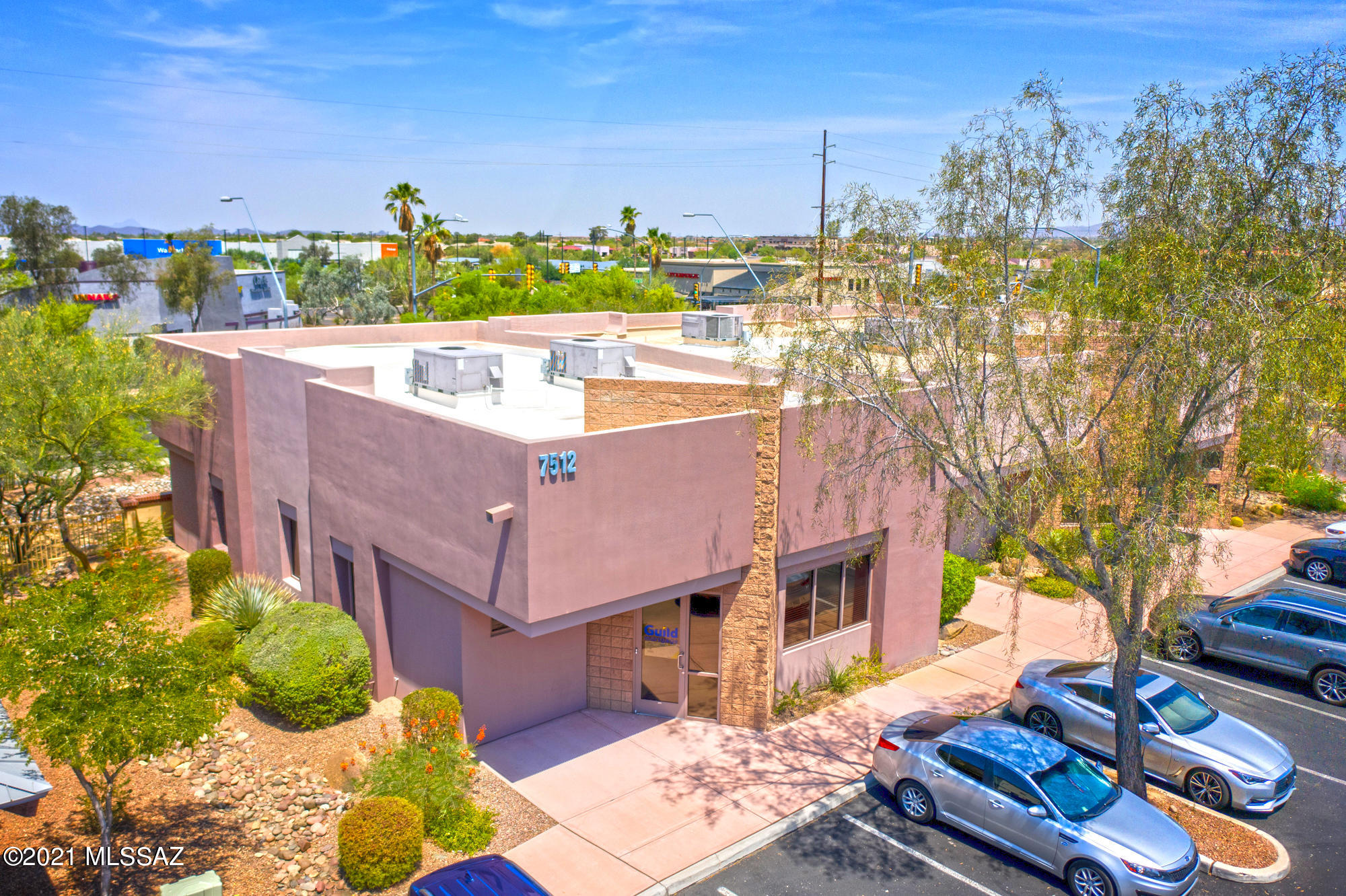 Highly desirable La Cholla Corporate Center close to all amenities. Directly across from The Foothills Mall with frontage on North La Cholla Blvd. Large reception area, 5 private offices, 2 storage/telco rooms (possible 6th office), public and private restrooms, and a kitchen/break room area. Attractive tile and carpet flooring. Move in ready. Also available for lease.