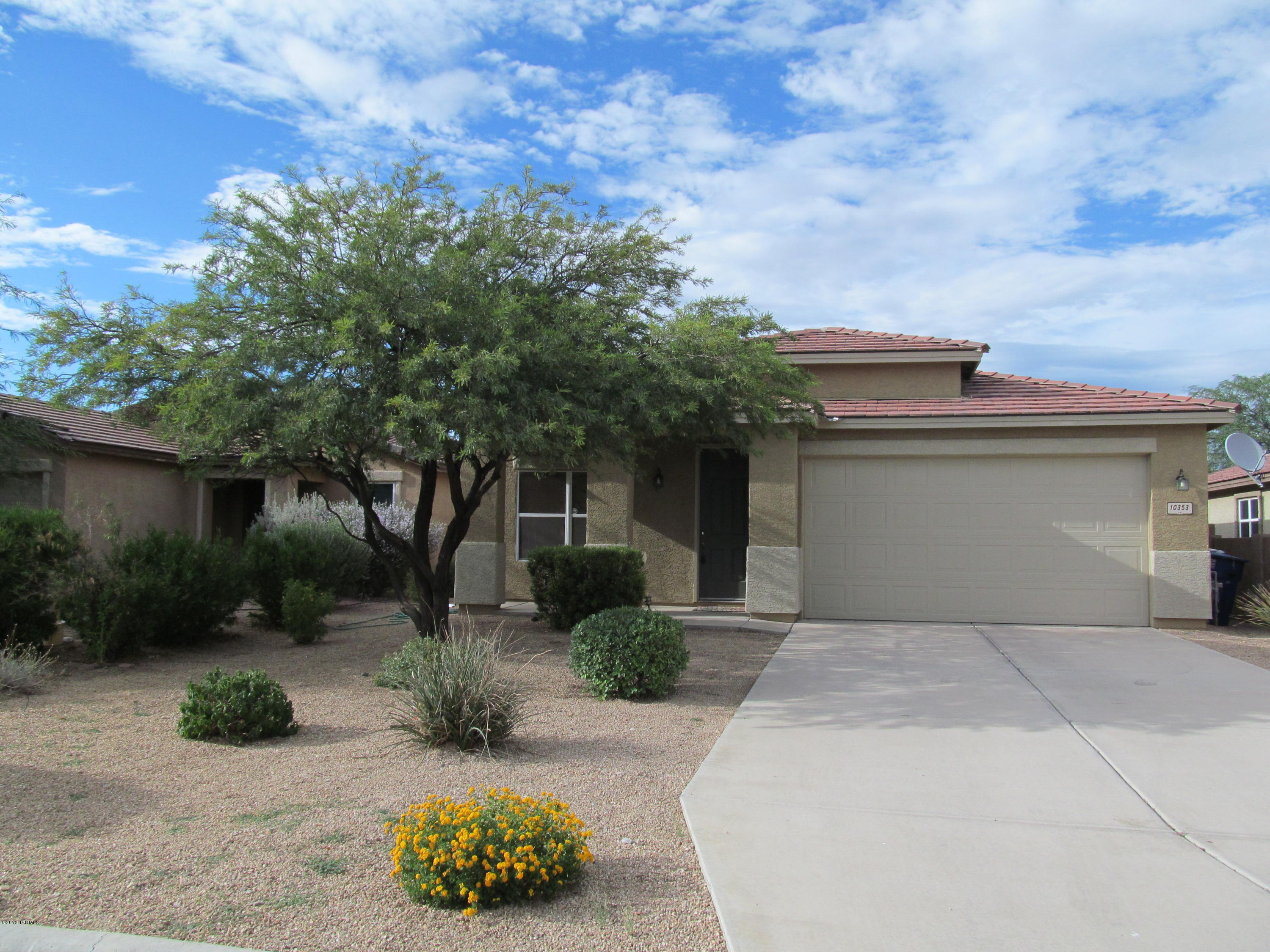 Built 2003, located in Mesquite Ranch, 4BR/2BA home features formal living and dining areas, kitchen has granite counter with extended cabinets and kitchen island, gas stove, eat-in area and large family room, ceiling fans, ceramic in living areas, carpet in bedrooms, laundry room with washer/gas dryer, relaxing back yard features covered patio with great mountain views, built in BBQ, gas pit and pool. Security Deposit $3,142. Pet rent $25/mo per pet***$28 mandatory enrollment in Resident Benefit Package. Includes HVAC filter delivery, cable internet concierge services, and more! Ask agent for details***