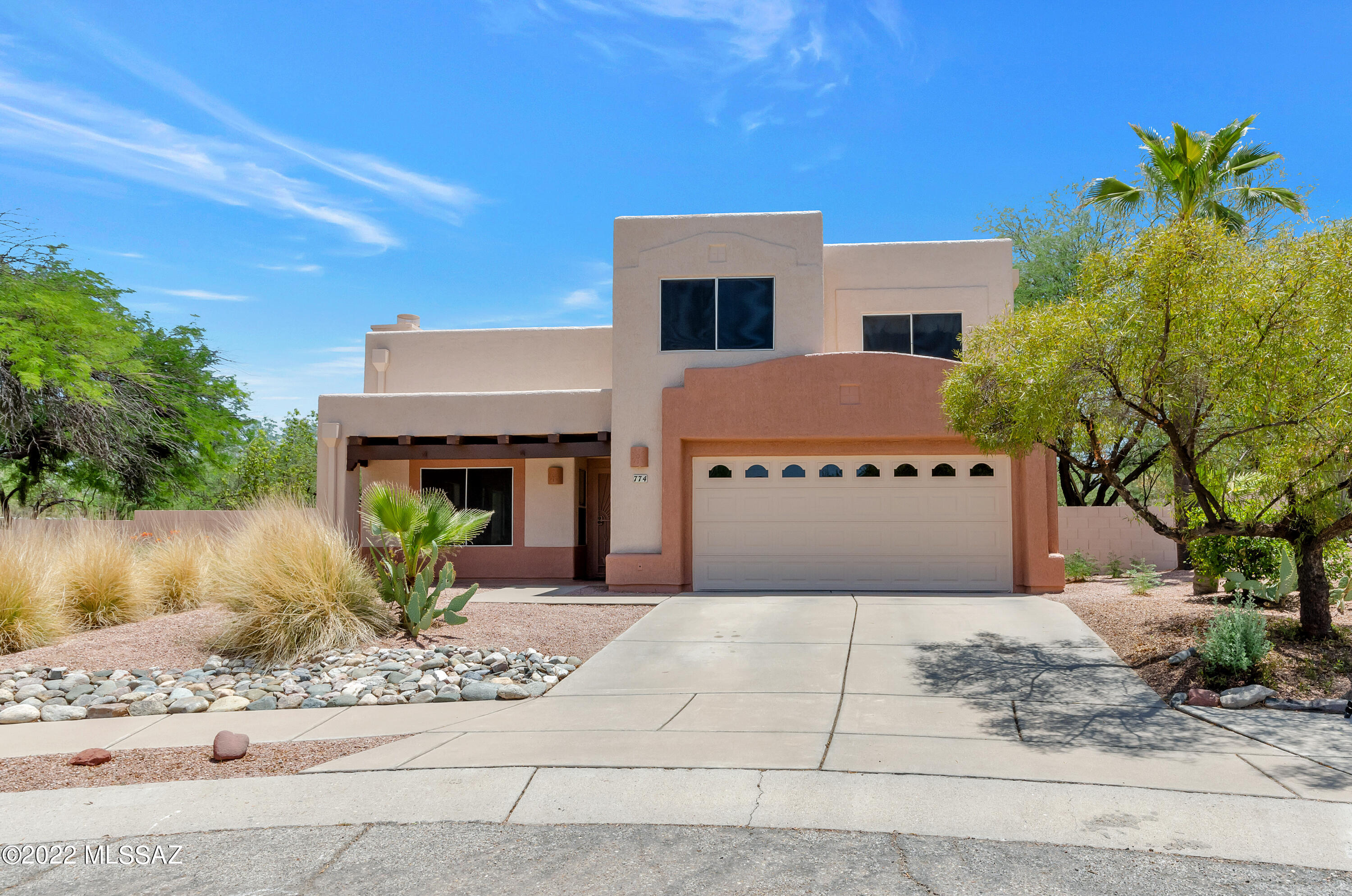 Beautiful and very well maintained home in popular Silverado Hills. Private lot and end of Cul-De-Sac with no through traffic. Across the Street from Community Pool. Outside freshly painted. Inside is tastefully decorated in neutral colors. Bright open floorplan. Ceramic tile throughout. Granite Countertops in nice Kitchen. 2 Fireplaces (Gas in Living Room and Wood burning in Family Room). Large Backyard has view Fence and borders common area. Low Maintenance Desert Landscaping. Zone heating and cooling plus mini split in Owner's Suite. Security Doors. Sun Screens. Several Ceiling Fans. All Appliances stay. All pipes have been replaced. No Polybutylen. TVs do not convey. This is a very nice home !!