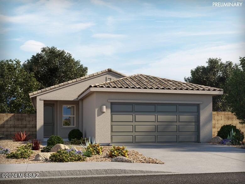 Brand new, energy-efficient home available by Jun 2024! The primary suite location provides ultimate quiet and privacy. Pebble cabinets with white-toned quartz countertops, large grey tile flooring with neutral tan carpet in our Balanced package. Visit the Hanson Ridge community in Vail, Arizona. Set against the stunning backdrop of the Rincon Mountains, this community is located within the highly desirable Vail School District and offers easy access to the 1-10 and major employment centers. We build each home with innovative, energy-efficient features that cut down on utility bills so you can afford to do more living.*  Each of our homes is built with innovative, energy-efficient features designed to help you enjoy more savings, better health, real comfort and peace of mind.