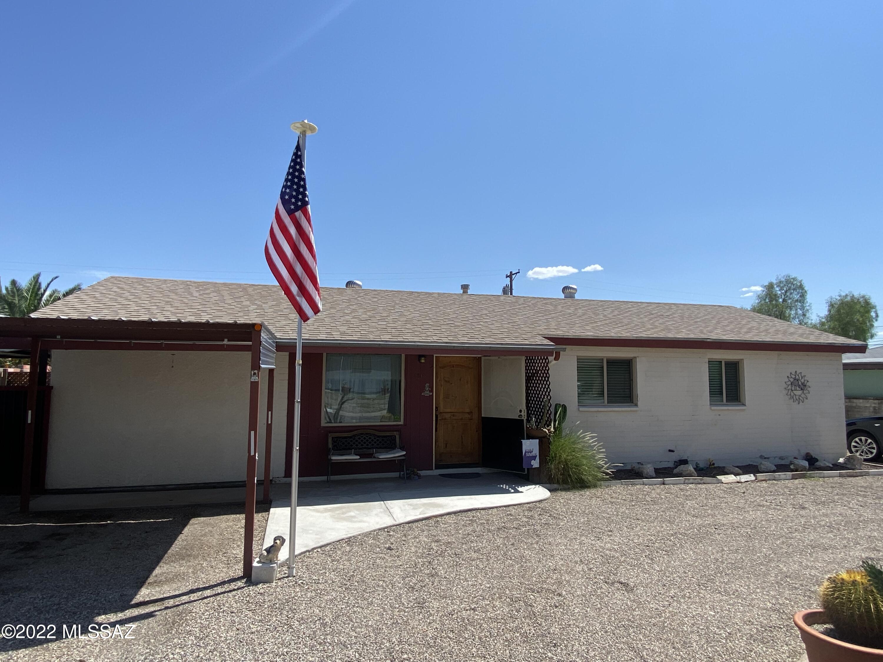 Adorable 3bed/2bath ranch-style home with an entertainer's back yard. Master suite addition was completed in 2017. Back yard includes Pebble Tec pool, salt water hot tub, covered patio, meandering path, pagoda, cactus gardens, sprinklered lawn, storage and more. Granite kitchen countertops. Porcelain tile throughout the home. Wood flooring in bedrooms.