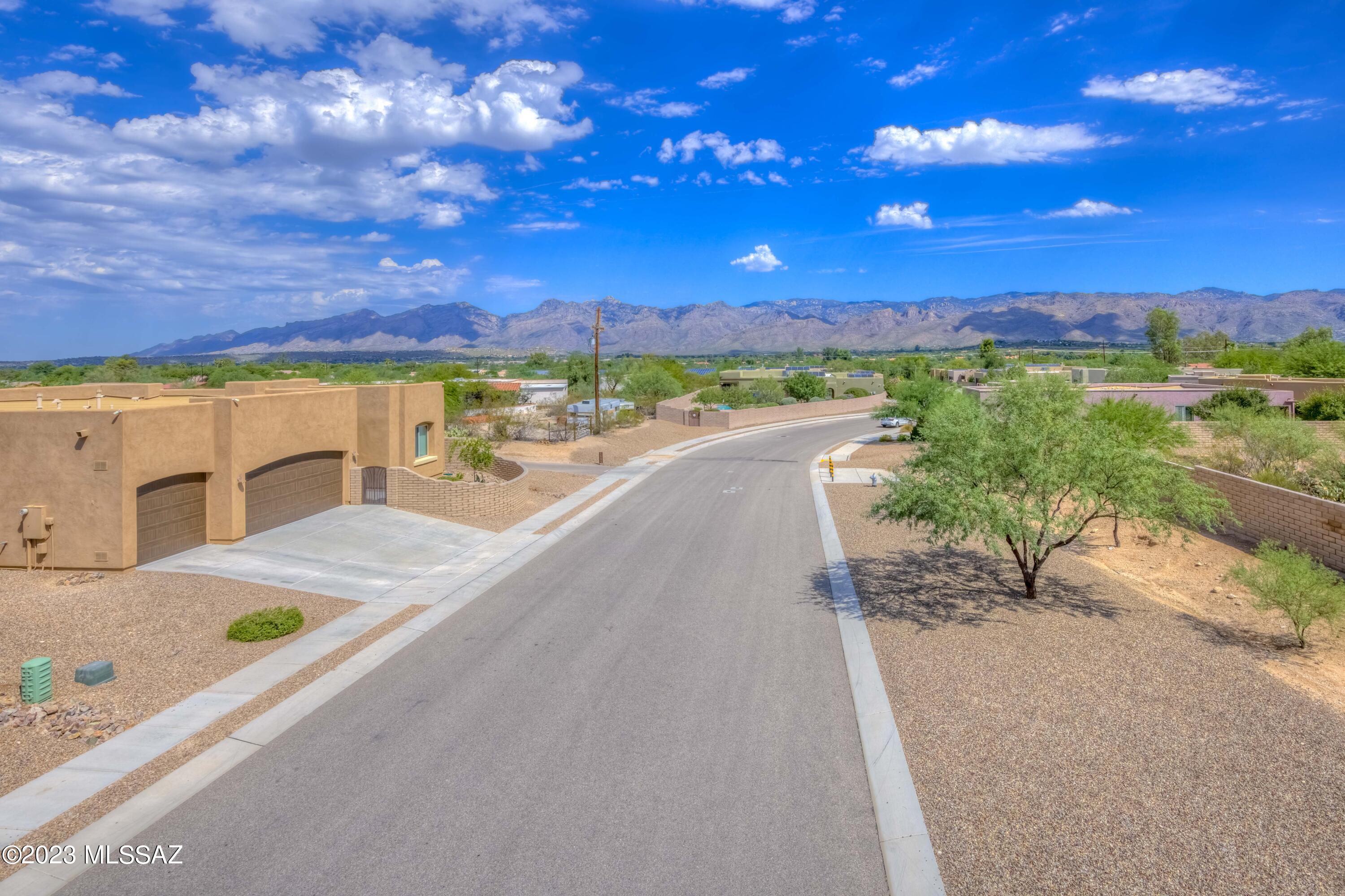 Modern 3Br/2Ba/3car garage home with stunning mountain views in quiet tucked away neighborhood! Step in through private front courtyard into neutral dual tone interior paint, stylish tile & fixtures, plush carpet in bedrooms, tall ceilings, bright & open spacious split bedroom floor plan. Kitchen features quartz counters, breakfast bar, SS appliances, backsplash, and dining room that can also be a ''flex room.'' Oversized primary bedroom has large closet and spa-like primary bathroom has dual sinks & glass-enclosed shower! Step out through glass sliding doors into the low care backyard with covered porch patio, separate ramada, and only one neighbor to the side. HUGE BONUS - 3 car garage with mini-split can be used as work out room or workshop. Easy commute to everything including Mt Lemmo shopping, dining, schools & more!