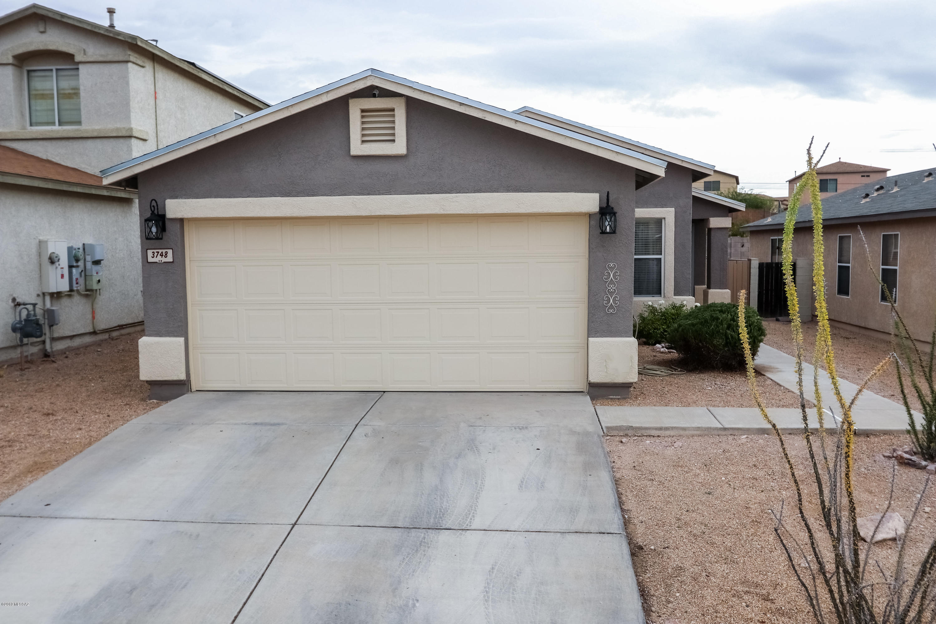 Seller will accept or counter offers between 179,900 and 189,900.  Impeccably maintained three bed/two bath home with all of the essentials.   Enjoy incredibly low electric bills with owned warranted solar system installed in 2017!  Newer Roof still under warranty, New AC,  newer water heater.  Gorgeous cherry cabinets, travertine tile throughout entire home, fresh interior paint, and nest thermostat!  Yard space features various fruit trees:  pomegranate, lemon, fig, and plum.  Buyer to verify information all information in mls listing.