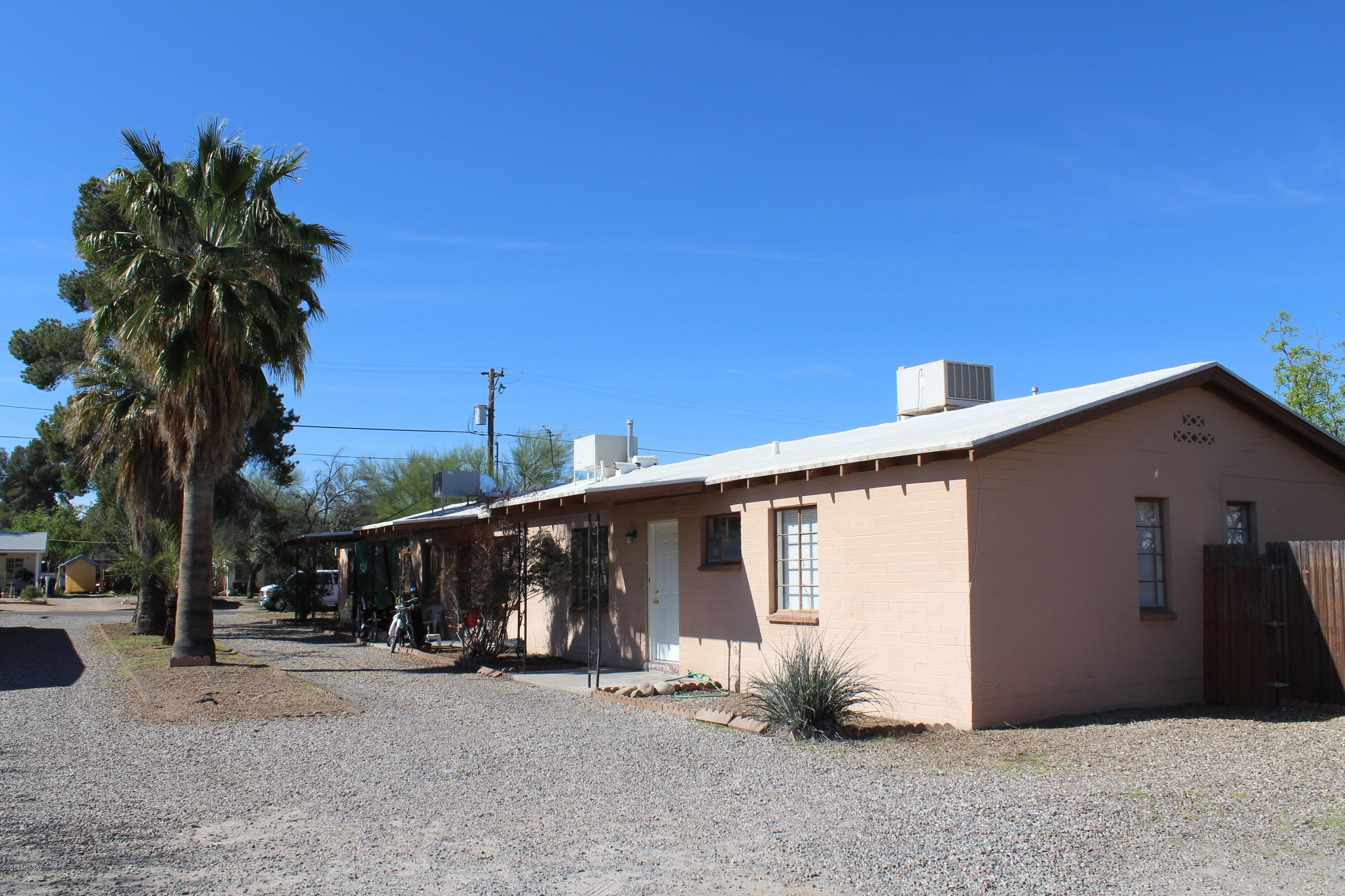 4123 E North Street C - 2 BR/1 BA, end unit of a triplex.  Great central location.  Tile flooring throughout with new carpeting in both bedrooms. Spacious, open, eat-in kitchen with fridge & gas stove. Recently painted. Evap Cooling.
Laundry/storage room with washer hook-up. Small fenced yard. Plenty of off street parking. Pet considered subject to owner approval.  Water/sewer/trash service paid by owner.  Tenant pays gas & electric.