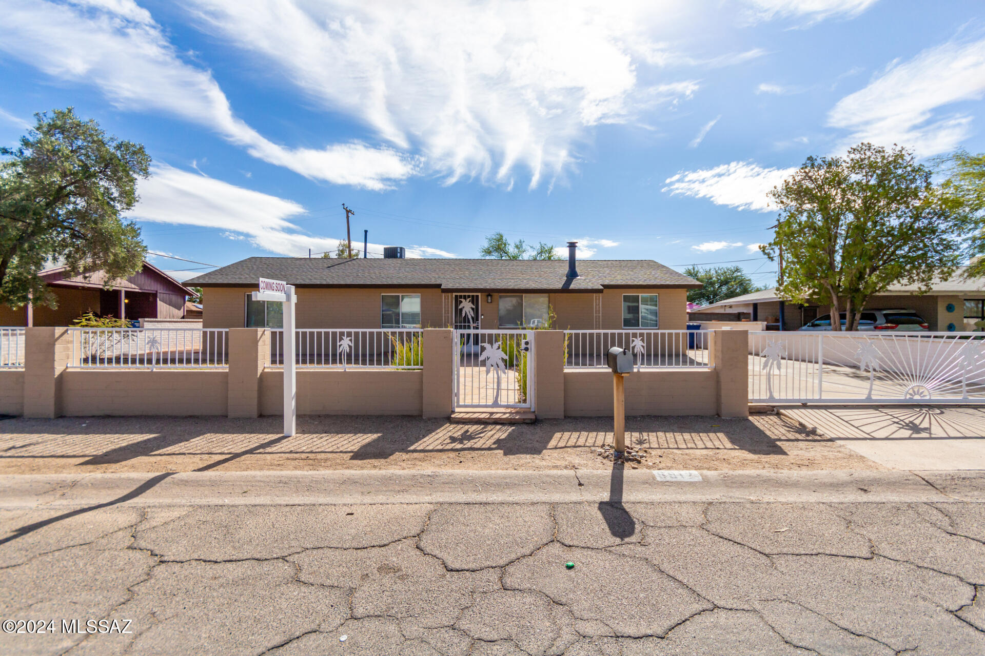 This fabulous 4BR/3BA central gem is ready for you!  Recently updated and move in ready.  Come inside & fall in love w/the recently renovated interior featuring tile flooring, fresh paint, & ceiling fans. Inviting living room w/a floor-to-ceiling tile fireplace flows seamlessly into the dining area. Large family room has sliding glass that provides easy access to the back patio. Renewed kitchen displays recessed lighting, SS appliances, granite counters, & abundant white cabinetry. Carpeted primary BR offers a bi-folding closet & a private bathroom, adding convenience to your daily routine to your daily routine. PLUS 2nd main BR includes a mirrored door closet & a powder room. Spacious backyard has a covered patio, storage shed & an RV gate. This fantastic deal will sell fast! Solar panels to minimize the electric bill.  Contact the listing agent for details on the assumable solar lease. Owner/Agent.
