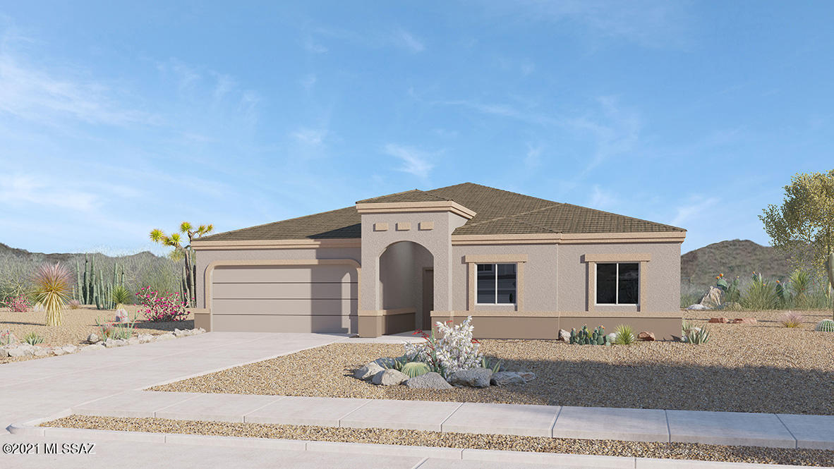 Home is currently under construction and status, pricing and/or availability may change at any time. Please call site agent at 520-600-4902 for an update on construction, status, pricing and availability. Homes may be subject to a waitlist for contract initiation where applicable.

Beautiful 3 bedroom home with an open floor plan situated on a great lot.  This home has granite counter-tops, espresso cabinets, and ''wood look'' floor tile in most of the home. This one won't last long.  Come take a look today!