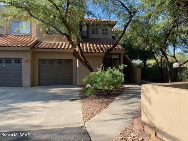 This beautiful condo in Oro Valley is waiting for the perfect owner! Enjoy a morning cup of coffee on your patio while you watch the desert animals around you. This condo has so many highlights for you to see including new flooring and paint throughout the home, a very large master walk-in closet, a walk-in shower, new appliances, decorator touches, and a private front walkway. You can also enjoy a swim in the community pool! Close to shopping, golf, and schools. You've got to see this one, it won't last long! SELLER IS ACCEPTING BACK UP OFFERS