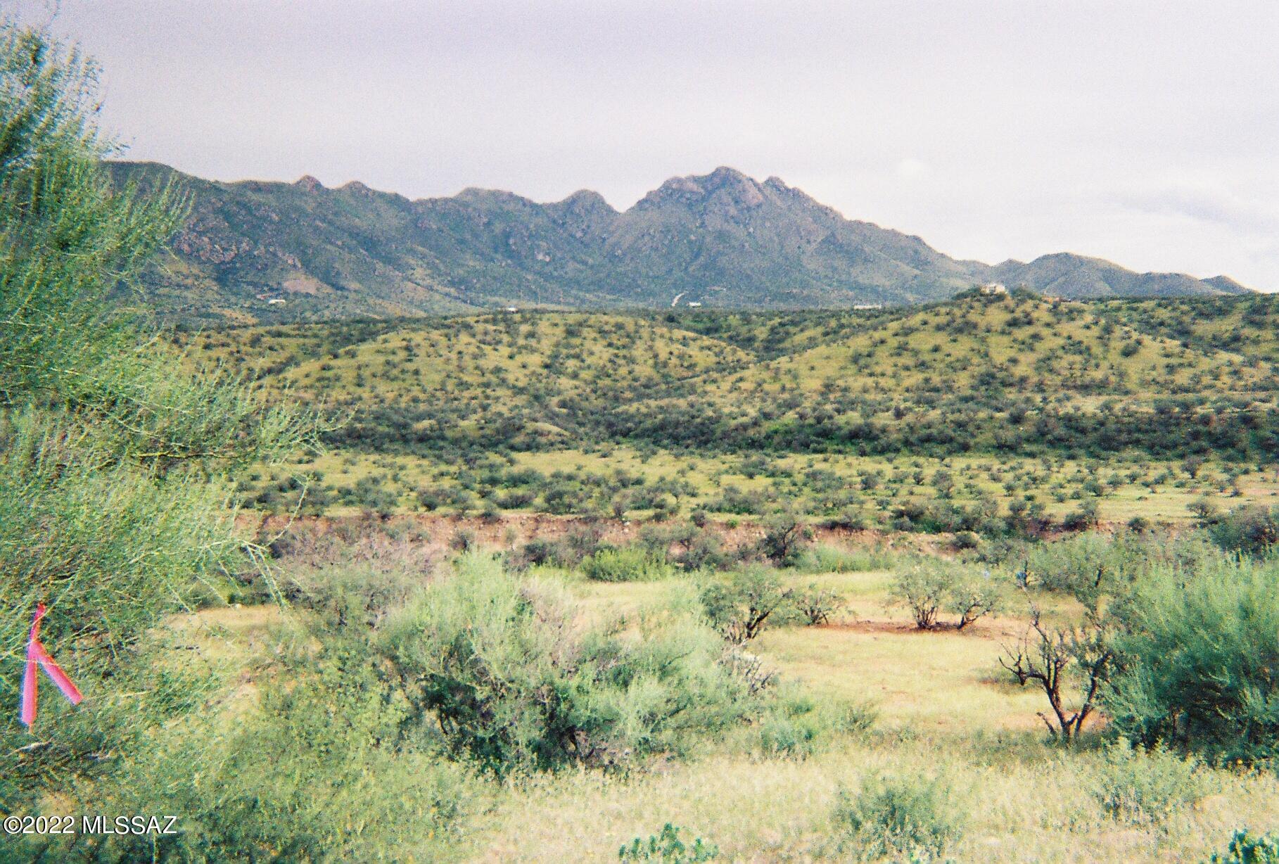 Stunning panoramic views! Flat building site. Land offers privacy but has the advantage of a neighborhood. Close to the historic artist town of Tubac, it is ideal for snowbirds, vacation home site or year round living.