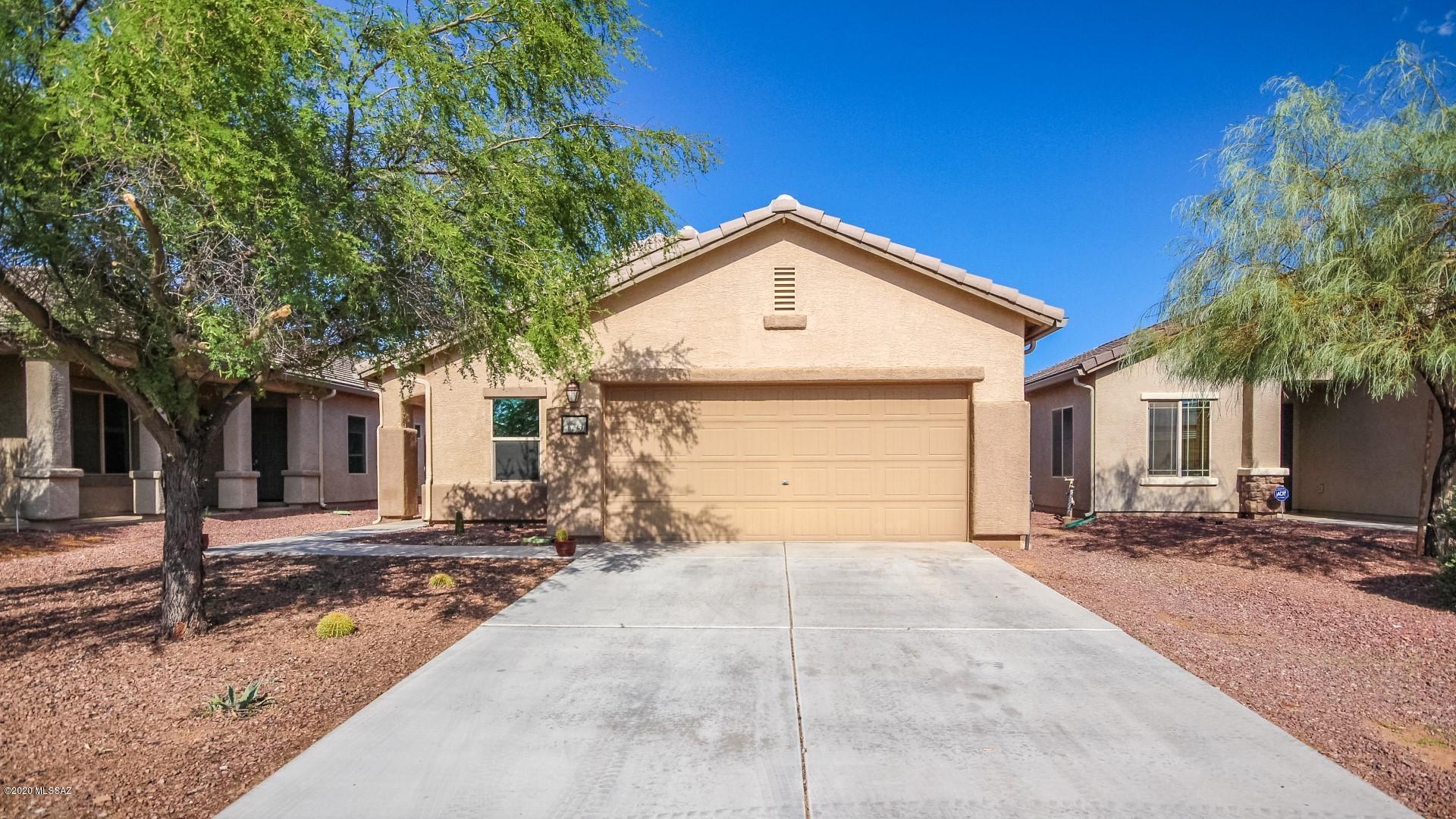 Charming & Immaculate single story, 3 bed/2 bath, in the tranquil Red Rock community. This home offers a spacious open floor plan, with an inviting great room, plus den/ office! The large open concept kitchen features a classy earth tone back splash and includes all appliances! Home includes washer & dryer,  motion lights throughout, upgraded shelving and storage in master closet, storage shed in the back yard & is Smart Home ready!  The community offers several amenities including an incredible pool & recreation area, great for entertaining family & friends! Enjoy the sunrise in an enclosed & screened in full length patio! Come out & take a look! Won't last long!!