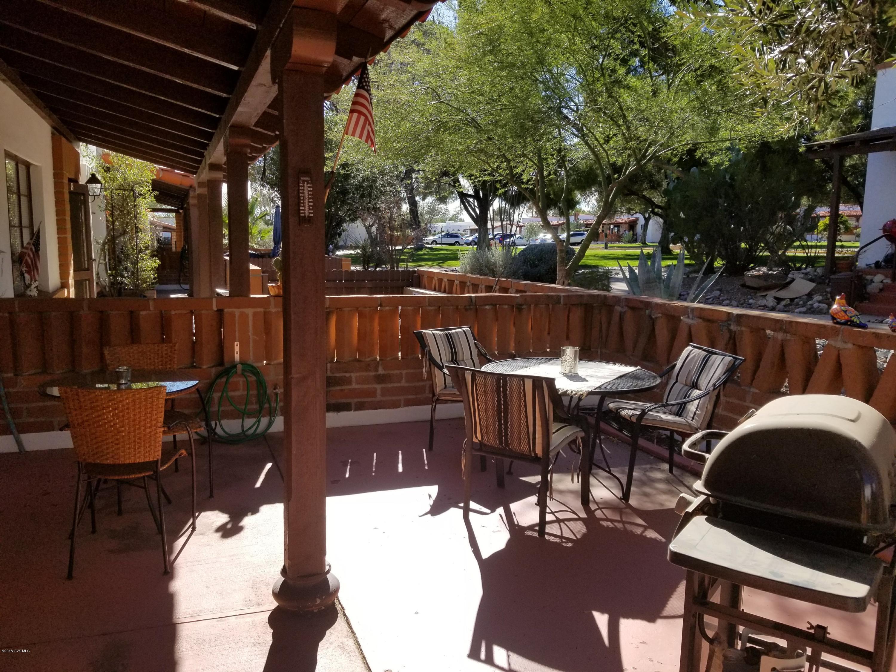 2 bedroom West Villa shed with w/d, furnished except items in documents, tiled except bedroom and bathroom, looks out to green area. Set back so no lights shining into house.
 HOA pays water, sewer, garbage, all bldg repairs, heat and cool equipment, grounds roads, roofs Bring your tooth brush abd leave most of your tool at home