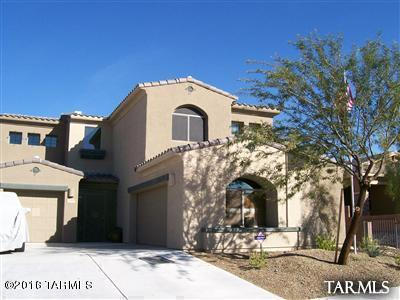 Approved Short Sale!! Well maintained Contemporary 3bed/3bath home w/ Den and three car garage in quiet neighborhood. Open
Kitchen with kitchen island and plenty of cabinet space. Cozy Family room w/ fireplace off kitchen. Cathedral ceilings in Living Room. Den/office and Laundry room downstairs. HUGE Master suite. Master Bath w/ his/her sinks, garden tub and walk-in closet. Balcony off Master Bedroom. Loft area upstairs.Wood Blinds Throughout. Custom built Wrought Iron front door. Backyard Oasis with Covered Patio, Pool, Spa, Built-in Island area w/Gas BBQ, and Custom Kiva with seating area. Plenty of Room to entertain!! A Must See!! Sold Strictly AS-IS.