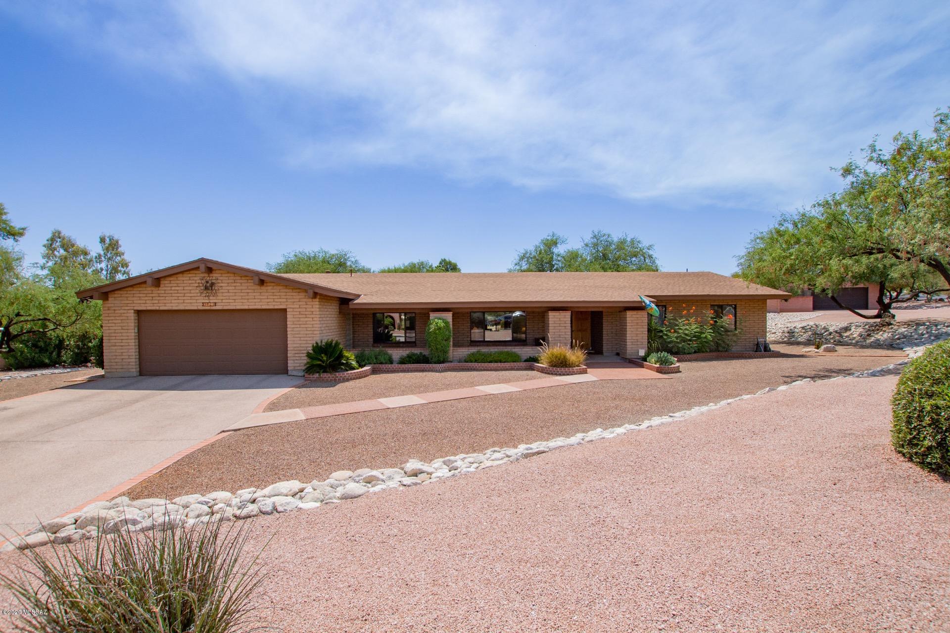 Nestled privately at the end of Larrea Lane in the Catalina foothills, this immaculate home is located in the highly desired Sabino Vista Estates Community on .67 acres. Home boasts tons of natural light, exposed wood beams and a beehive fireplace located in the family room. Split floor plan offers added privacy.  Mountain views and a serene backyard with refreshing swimming pool allows for relaxing times.  The community offers a lap pool, play pool, a year-round heated outdoor spa, two professional-grade tennis courts, a clubhouse and much much more.