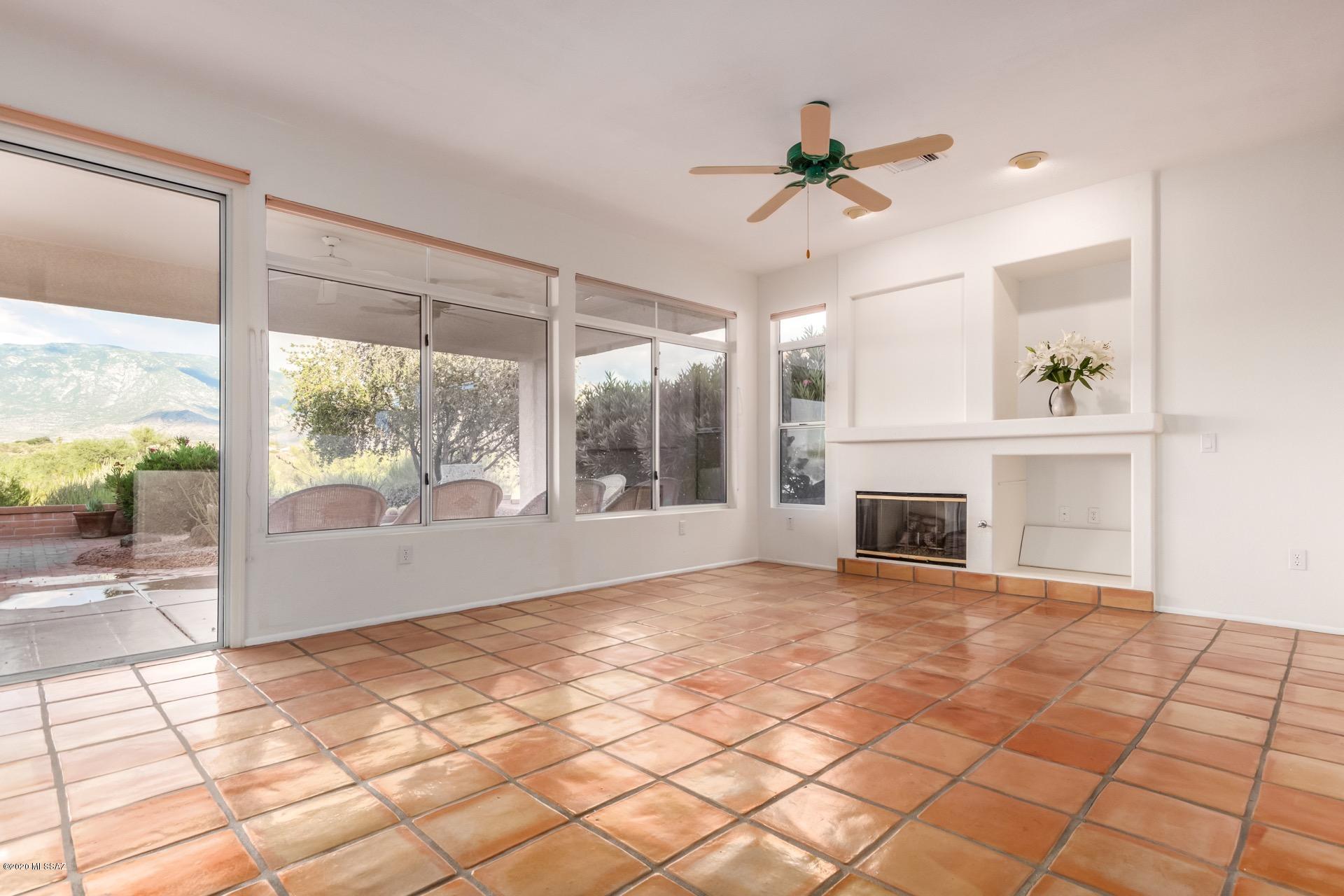 This open floor plan layout provides spectacular unobstructed VIEWS of desert & mountains from nearly every room. Front bedroom has been extended and has two large closets.  Freshly painted interior including the garage in 2020, and re-roofed in 2020. HVAC, water heater and exterior painted in 2018. Solar panels are leased, transferable, providing a reduction in monthly utilities. A  pre-sale home inspection has been performed. Knowing the integrity of the roof, water heater, & HVAC are in newer condition is important relief.  So relax, under a wonderful covered patio for year round entertainment.  Enjoy the desert and mountain views for every sunrise and sunset!
