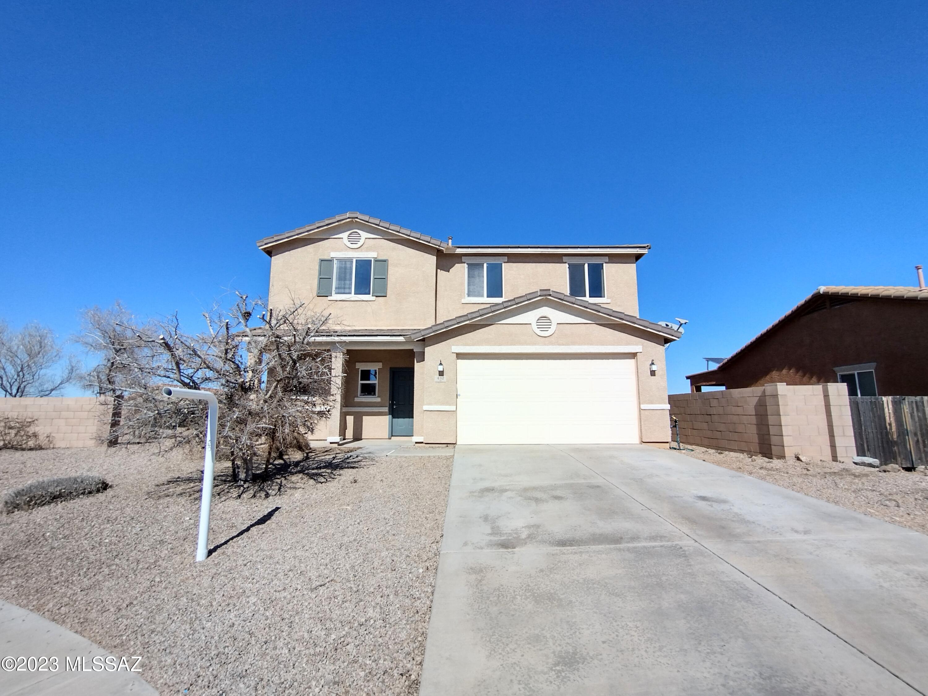 This beautiful and spacious 5 bed 3.5 bath home in Vail features an open floor plan. The kitchen opens into the great room for easy entertainment. Appliances include a dishwasher, stove, microwave, and refrigerator. Large primary bedroom with mountain views! The backyard is huge and low maintenance. Washer and dryer are included in the home. Unless otherwise requested by tenant put down to Blue Fox is an Equal Opportunity Housing Provider. We are also licensed Realtors