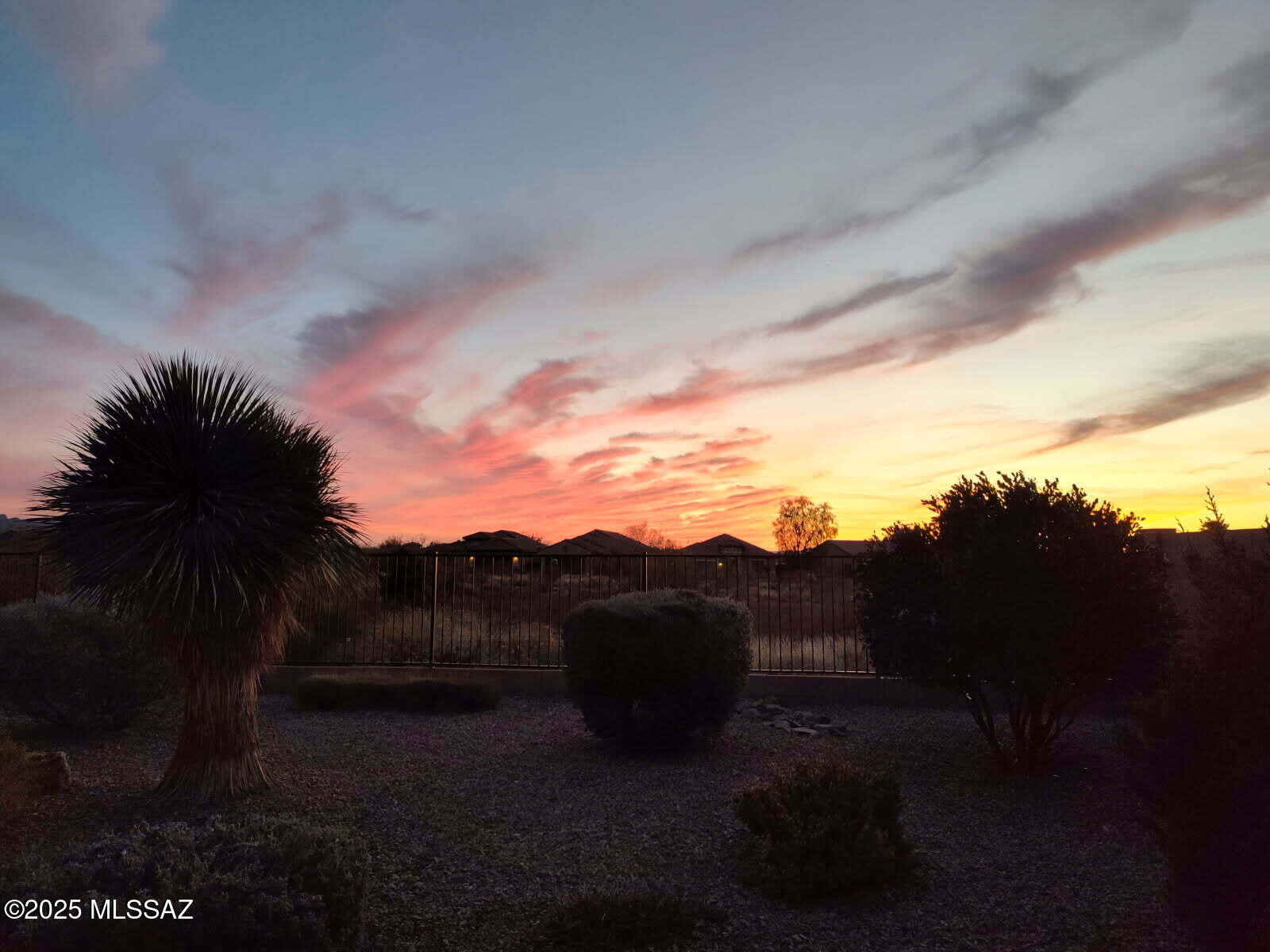 Why Wait to build.Fabulous 3BR/2BA original owner home on a premium lot in 55+ active adult community of Del Webb at Rancho del Lago w/mountain,desert,& sunset views.This 2019 built home really shows it's pride of ownership located at end of a quiet street.Relax by your beautiful living room fireplace on our cool winter evenings.Owner has put their personal touches all over the home including updated porcelain kitchen counters,updated lighting,porcelain back splash,soft close drawers &cabinet pullouts.Primary bath is awesome w/large custom shower w/rain shower head.Guest bath also has been nicely updated.Epoxy Floor Garage.Decorative front security door creates a secure alcove.Enjoy private back patio w/roll down screens,top of the line hot tub & great views w/no neighbors directly behind