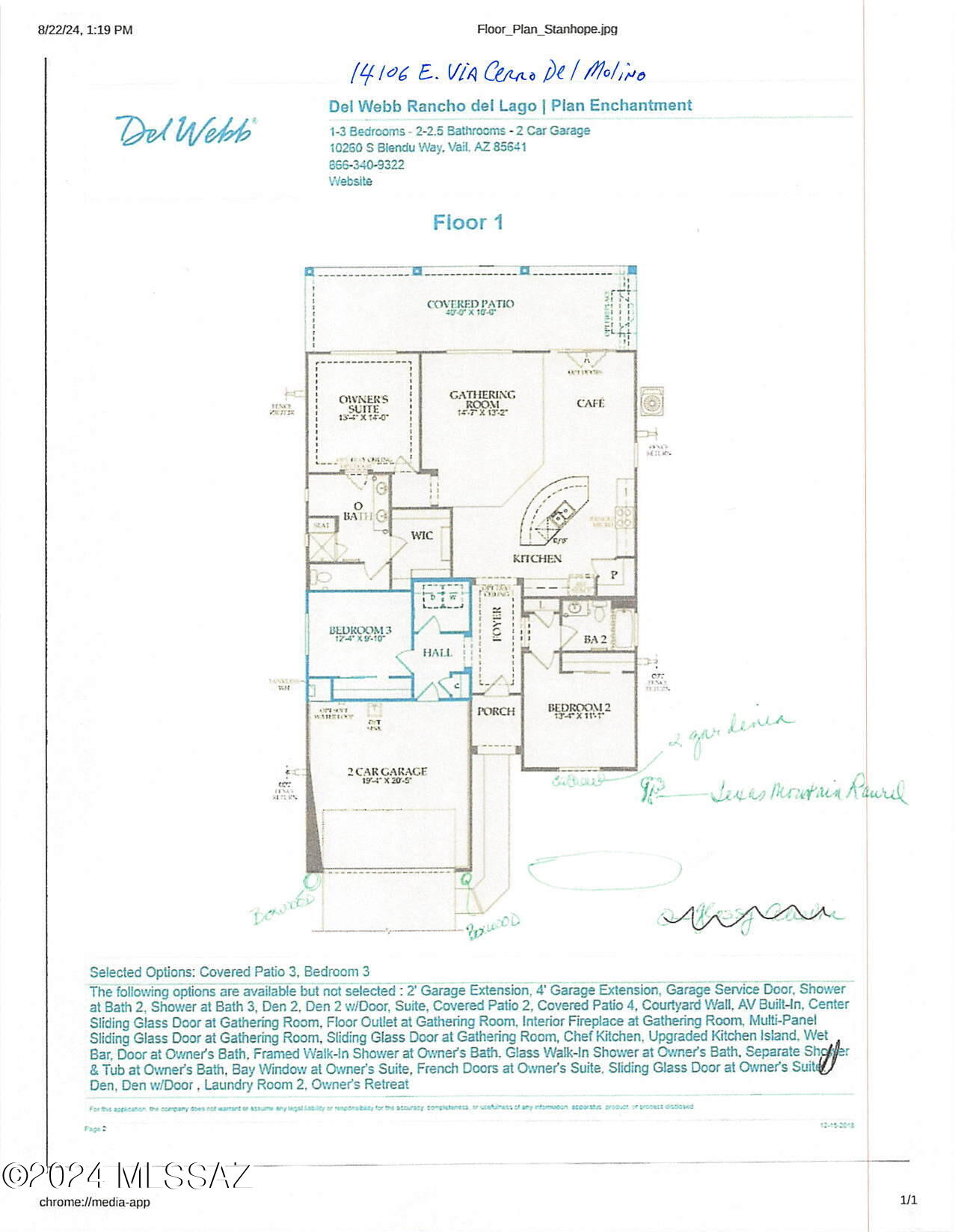 Del Webb at Rancho Del Lago Phase II SQ20112850077 - Residential