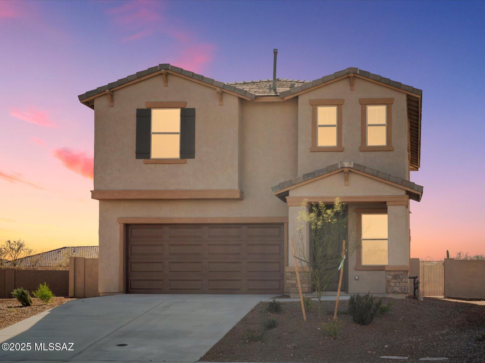 Charming 3 Bedroom, 2.5 Bath Home with Loft and Large Backyard!

This beautiful home features an open-concept kitchen with an island, perfect for entertaining. The upstairs loft is ideal for game nights or homework, and the conveniently located laundry room is upstairs too. Enjoy a large backyard with view fencing.

Located in a community with fantastic amenities including pools, walking trails, splash pad, and a safari park, plus easy access to I-19 and major employers.

Built with energy-efficient features to reduce utility bills and enhance comfort. Schedule a tour today!