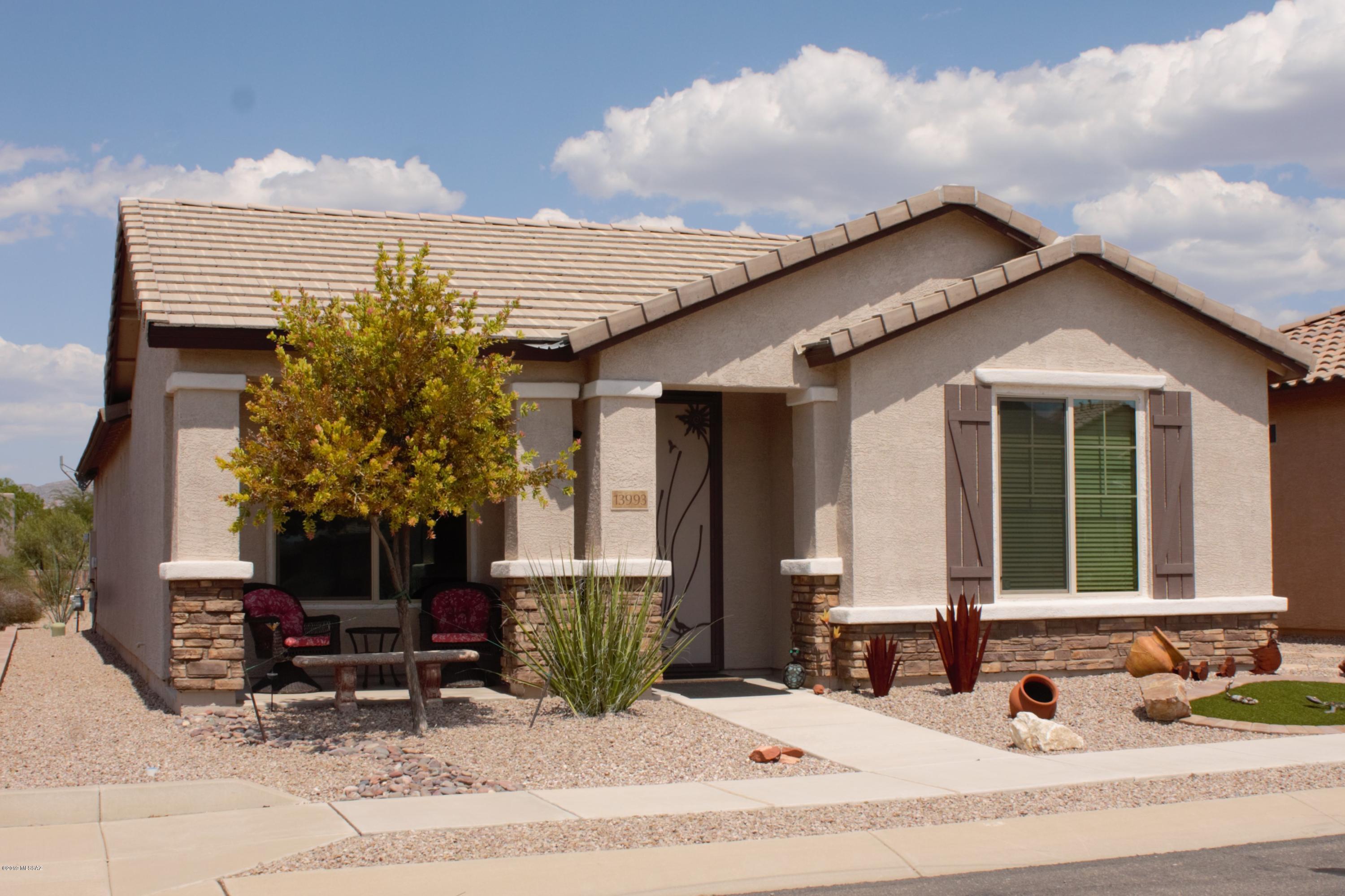 Here is another beautiful Del Webb 55+ and Better Community! It's the Promenade Model Home with 1601 Square foot with the private courtyard. Enjoy this lovely home with 2 spacious bedrooms + the open Den and Great Room.  Granite counters in the kitchen with staggared cabinets, stainless steal appliances, washer & dryer are in a large laundry room with custom cabinets.   Enjoy the finished courtyard with decorative pavers & pergola cover witha East side exposure.. Upgrades include 4 panel slider + 2 additional sets of sliding glass doors. RA & soft water system, cabinet roll outs, Custom front security door, gas cook-top, and tankless water heater. This home is perfect for the person that doesn't want yard work and just wants to enjoy the easy life!