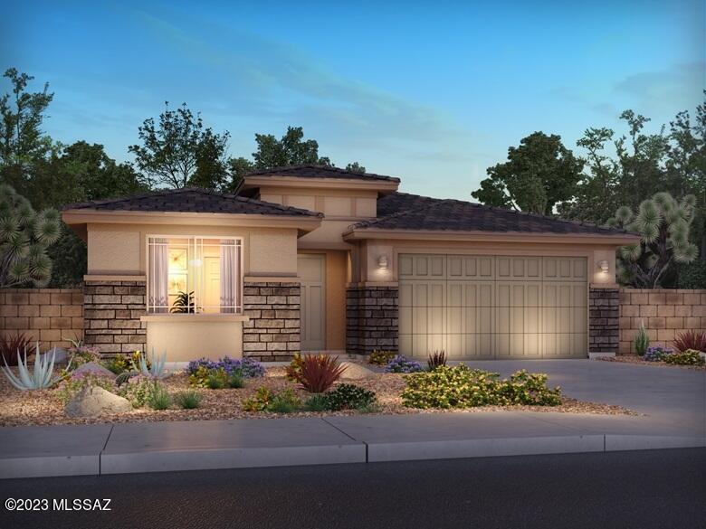 Brand new, energy-efficient home available by Aug 2023! Bold Sophistication Design Collection, Included a Powder Room to make 2 1/2 Ba, Added 4 Ft Garage Ext. to make full 3 Car Tandem, Gourmet Kitchen. Prepare dinner at the kitchen island while hosting guests in the open concept great room. The highly-desired community, Saguaros Viejos, is now selling in Oro Valley. This gated community offers single-family homes featuring open-concept layouts, luxurious primary suites, and a lineup of timeless Design Collections to take the guesswork out of making your dream home a reality. We also build each home with innovative, energy-efficient features that cut down on utility bills so you can afford to do more living.
