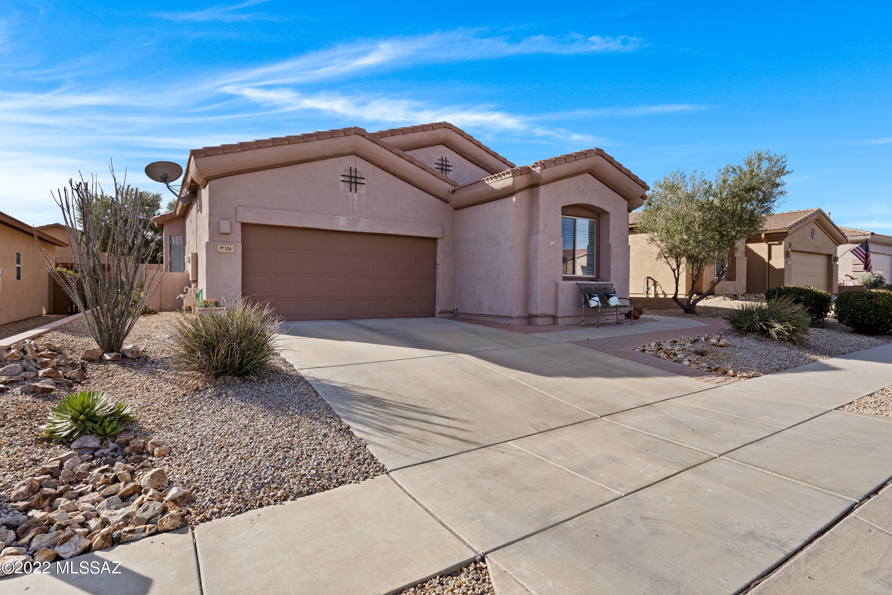 This Beautiful home in the La Joya Verde will mesmerize you as soon as you step in with high ceilings to all the designer details. Inside, this 1,722 sq. ft. home features 3 bedrooms (or 2 plus office.) with newer appliances and carpet. Kitchen open to living/dining space for a spacious open feeling. Screen in porch and low care backyard landscaping ready for you to entertain and enjoy. One resident must be 55+. No GVR available. Close proximity to shopping (Walmart,Sprouts, TJ Maxx, etc.). Active adult community of La Joya Verde has its own pool, spa, recreation center, and activities for you to enjoy.