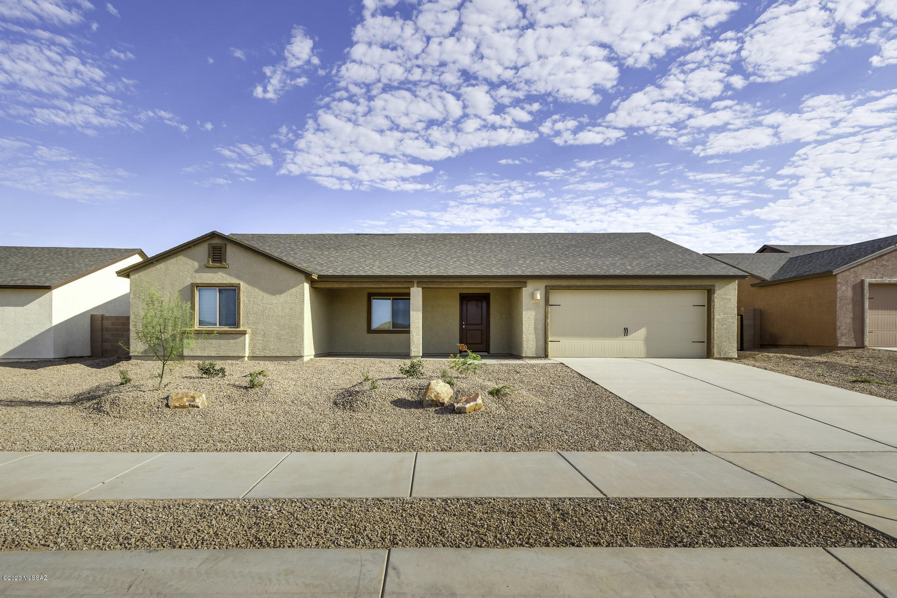 The Luna floor plan is a large one-story home that includes four spacious bedrooms, a two-car garage and a charming covered front porch. The living and dining room open up to the kitchen providing the open concept layout that so many homeowners love. The beautiful wood cabinetry in the kitchen is complimented by sleek granite countertops, a full suite of energy-efficient appliances and so much more! The master bedroom suite with a large walk-in closet is the finishing touch on this perfect home.